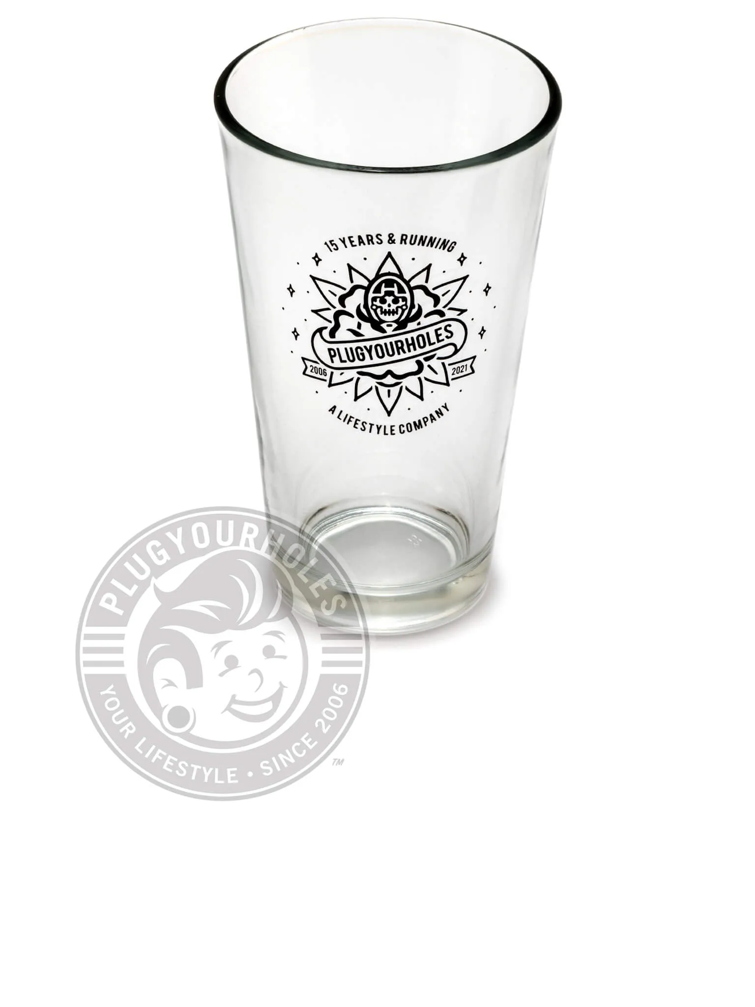 15 Years & Running Reaper Pint Glass