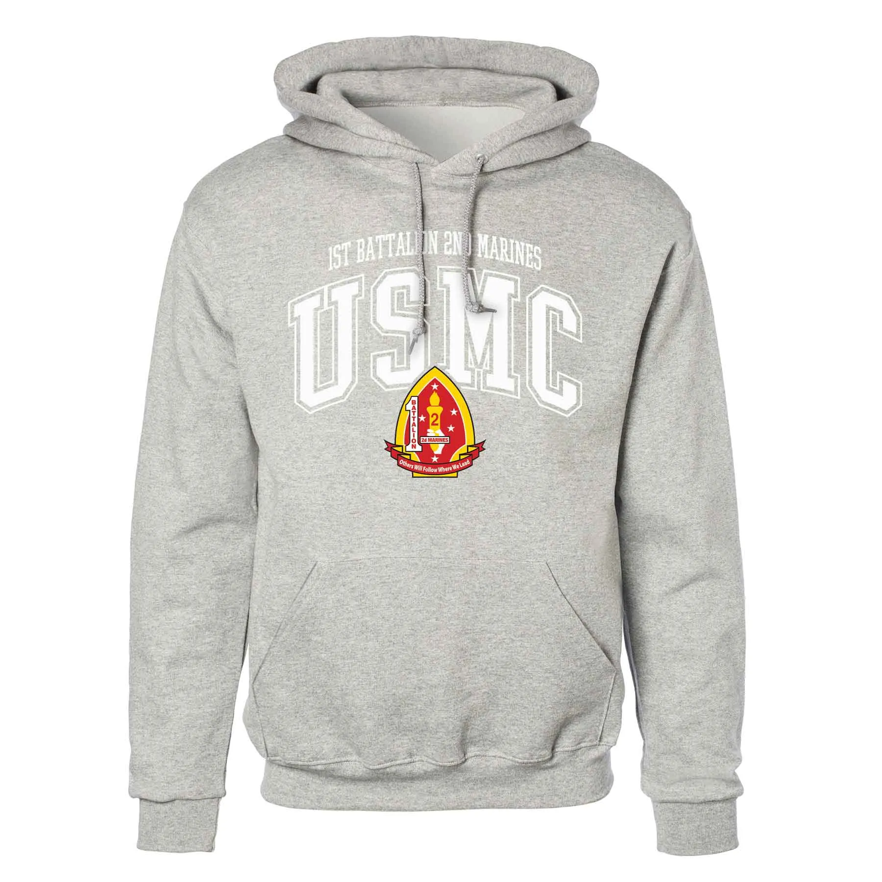 1st Battalion 2nd Marines Arched Hoodie