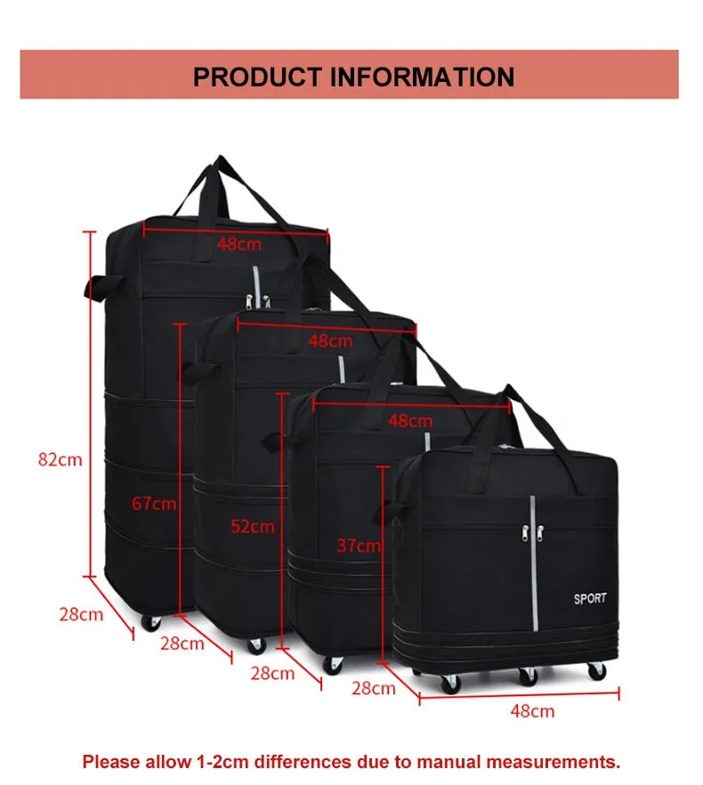 28 32 Inch Luggage Travel Bag Large Capacity Universal Wheel Women Trolley Case Multifunction