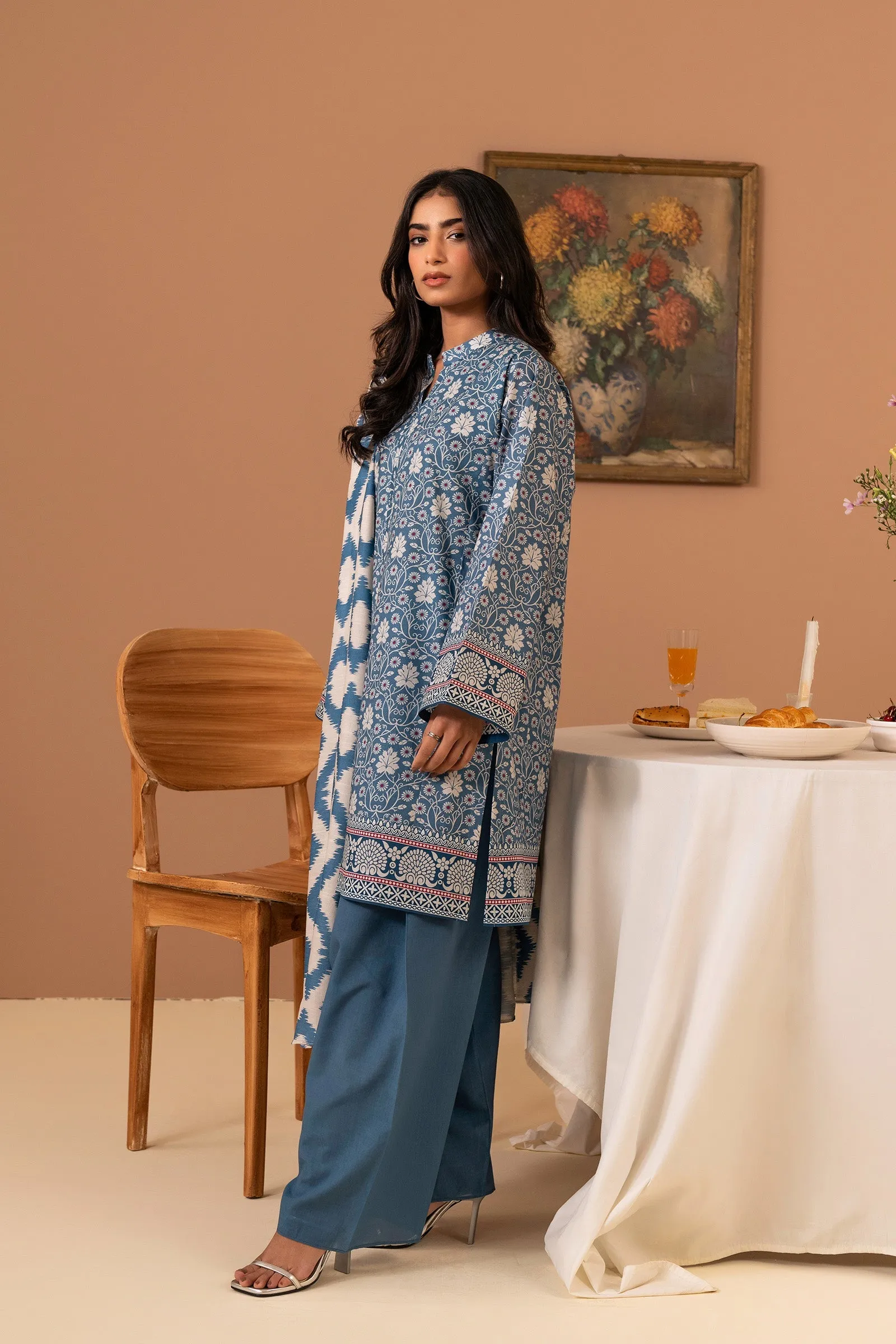 3 PC Printed Suit (Unstitched)