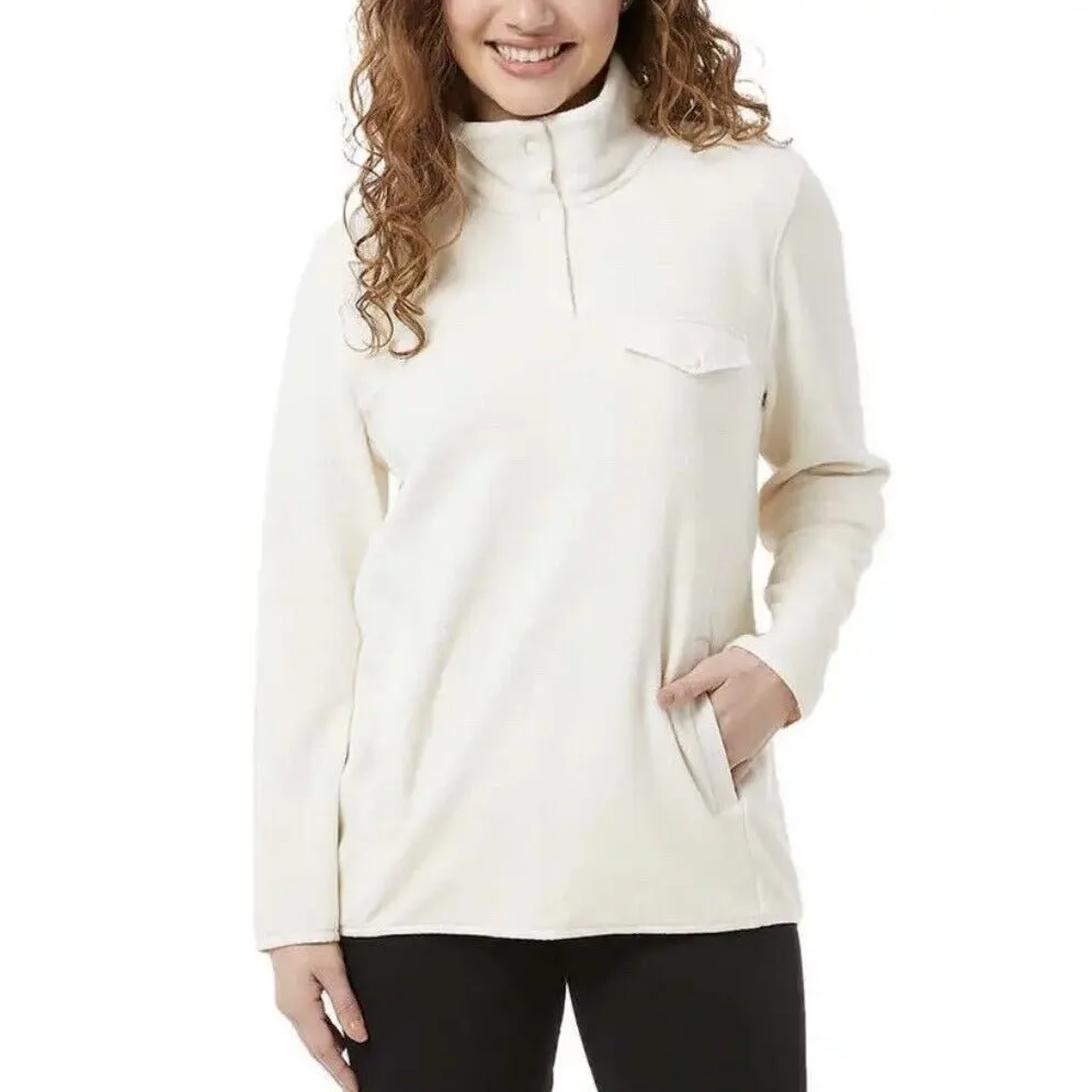 32 Degrees Women's Snap Fleece Pullover