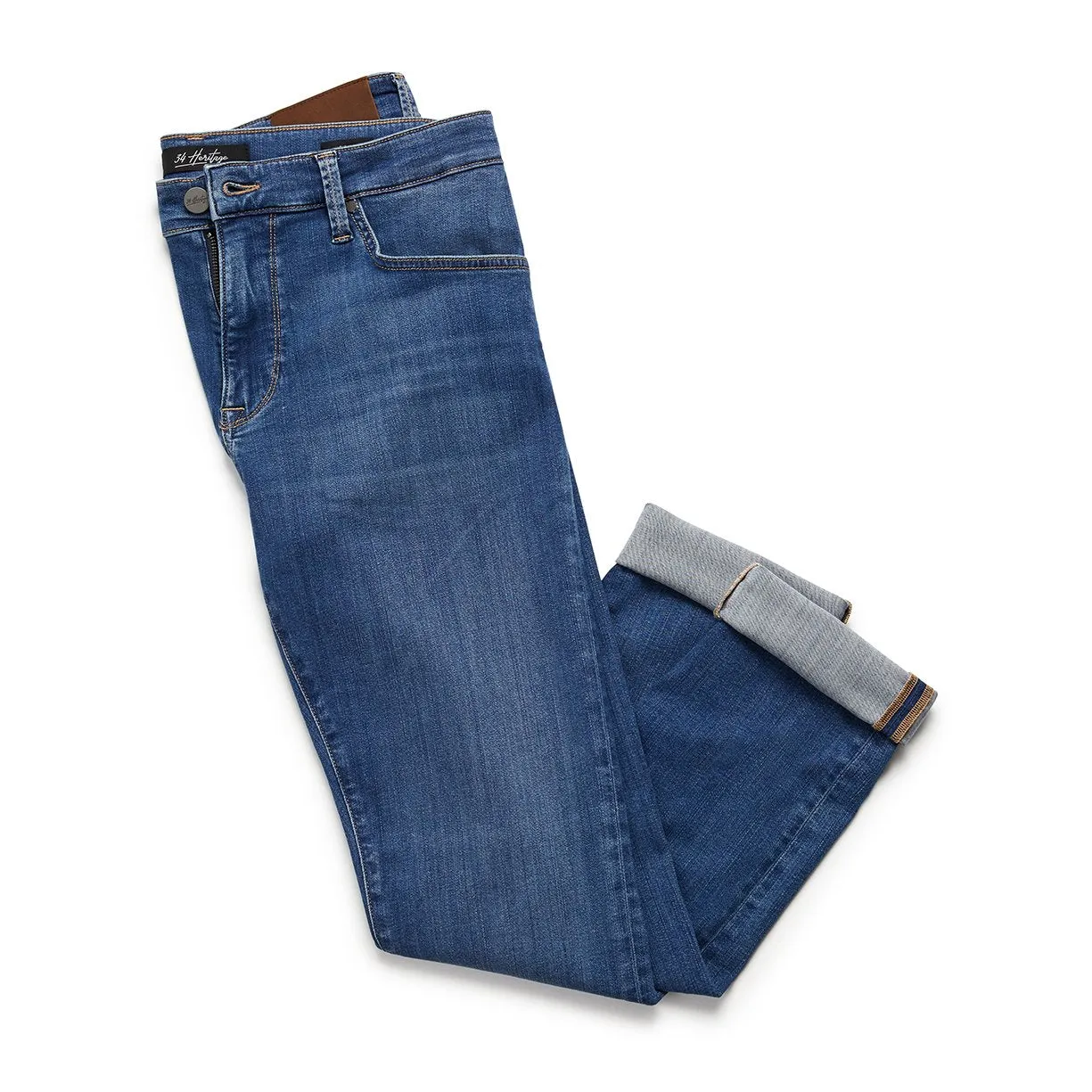 34 Heritage - Cool Slim Leg Jeans in Mid Shaded Ultra