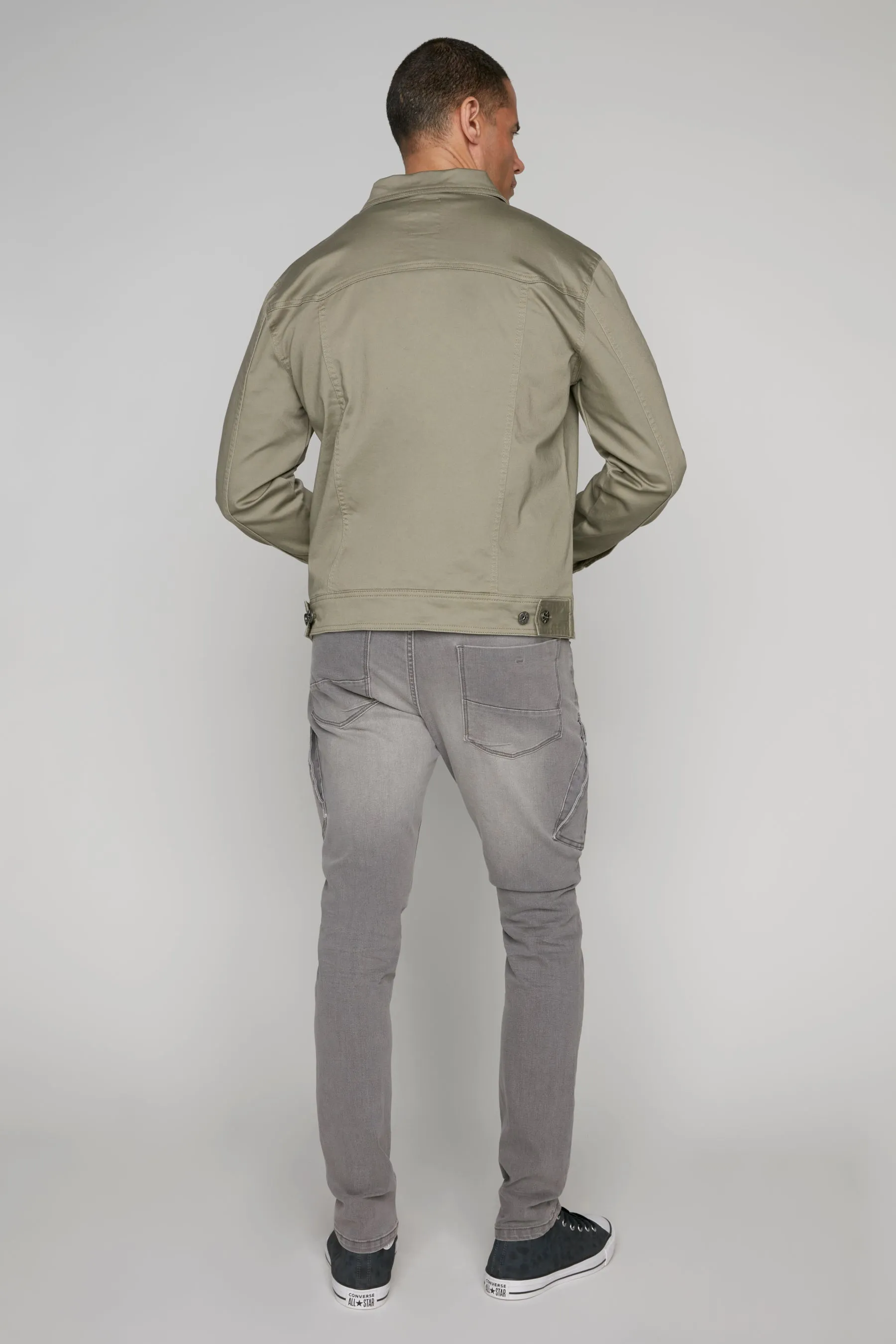 5 Pocket Slim Fit Pants - Light Grey Wash