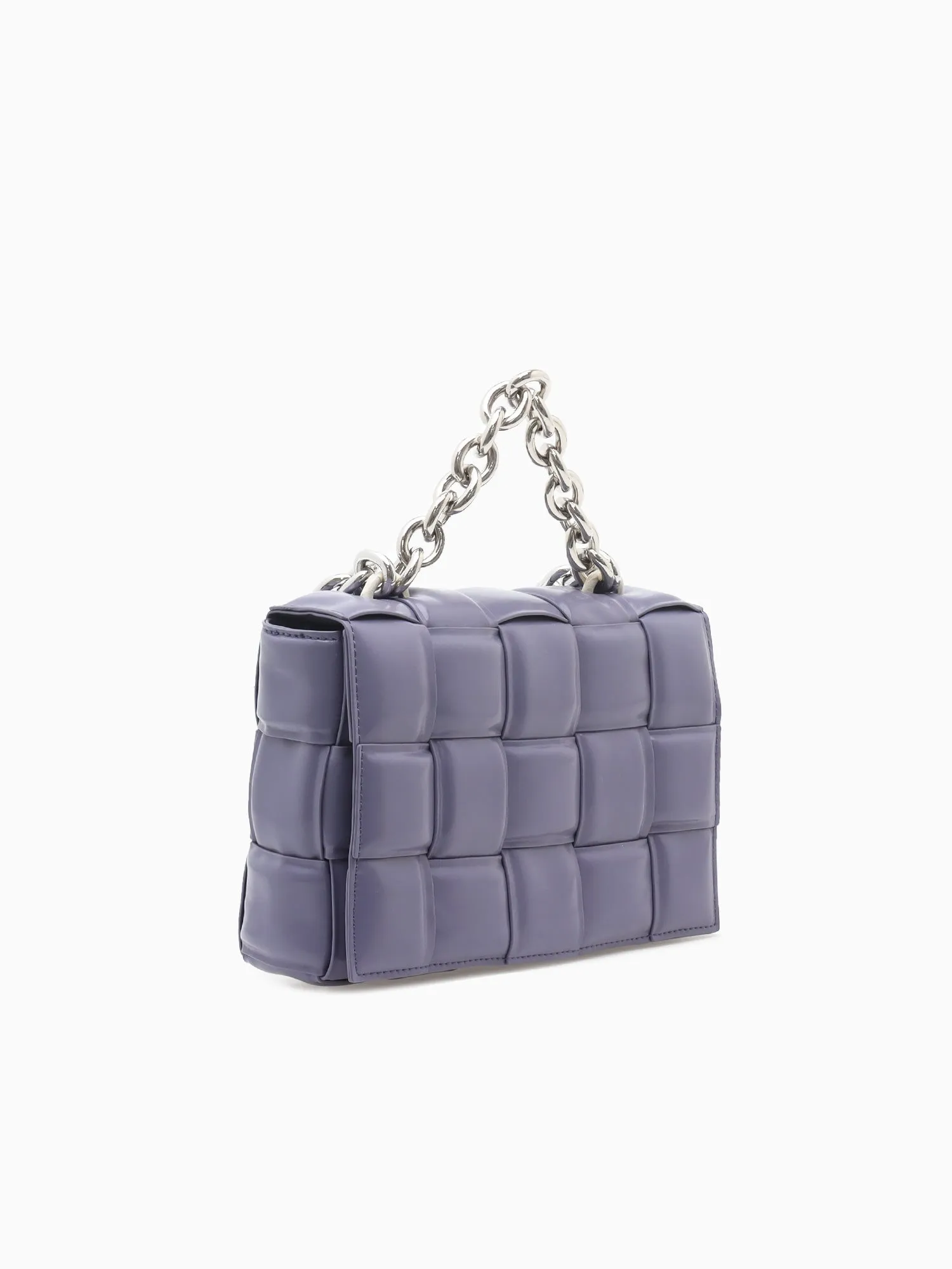 9942 Lg Chain Flap Bag Light Purple