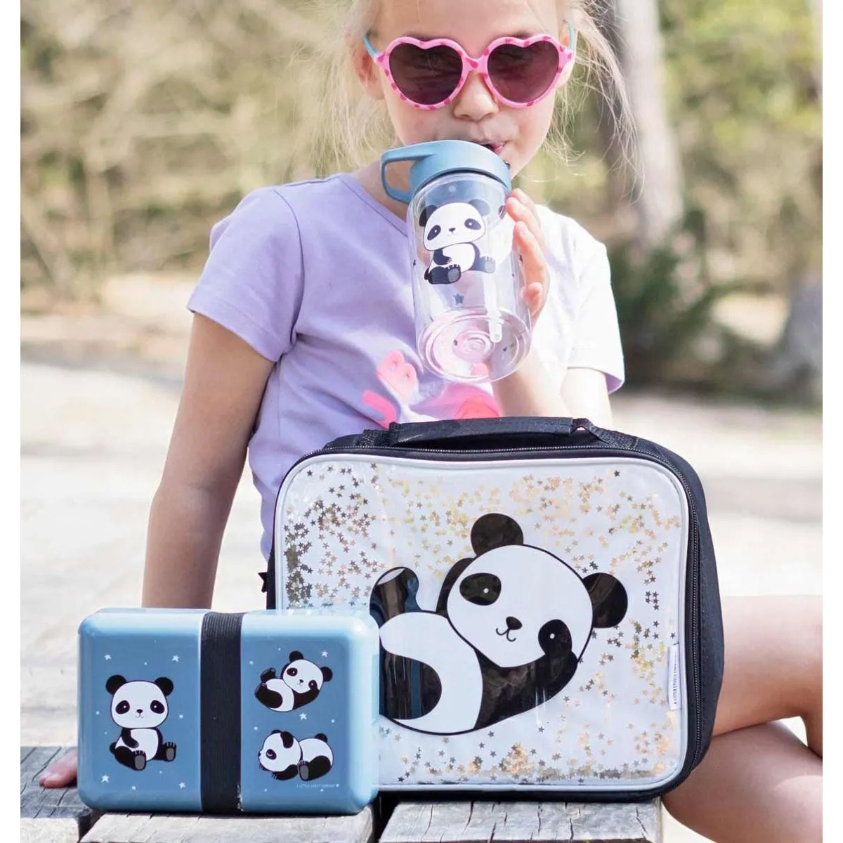 A Little Lovely Company Cool Bag Glitter Panda