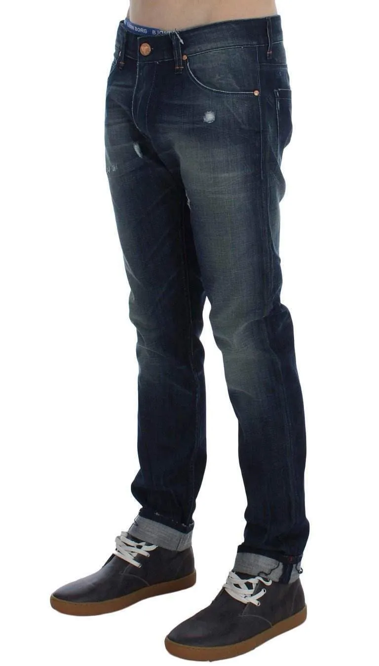 ACHT  Wash Cotton Denim Slim Fit Jeans