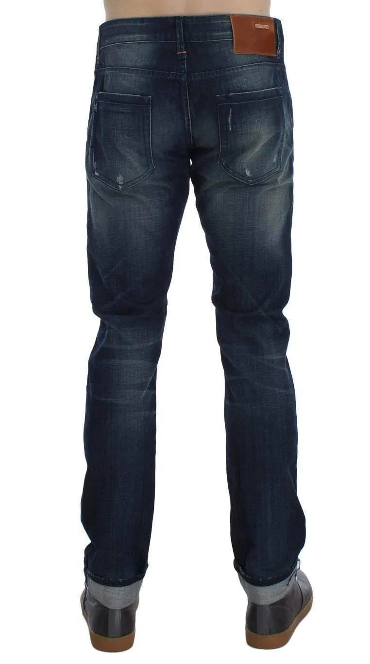 ACHT  Wash Cotton Denim Slim Fit Jeans