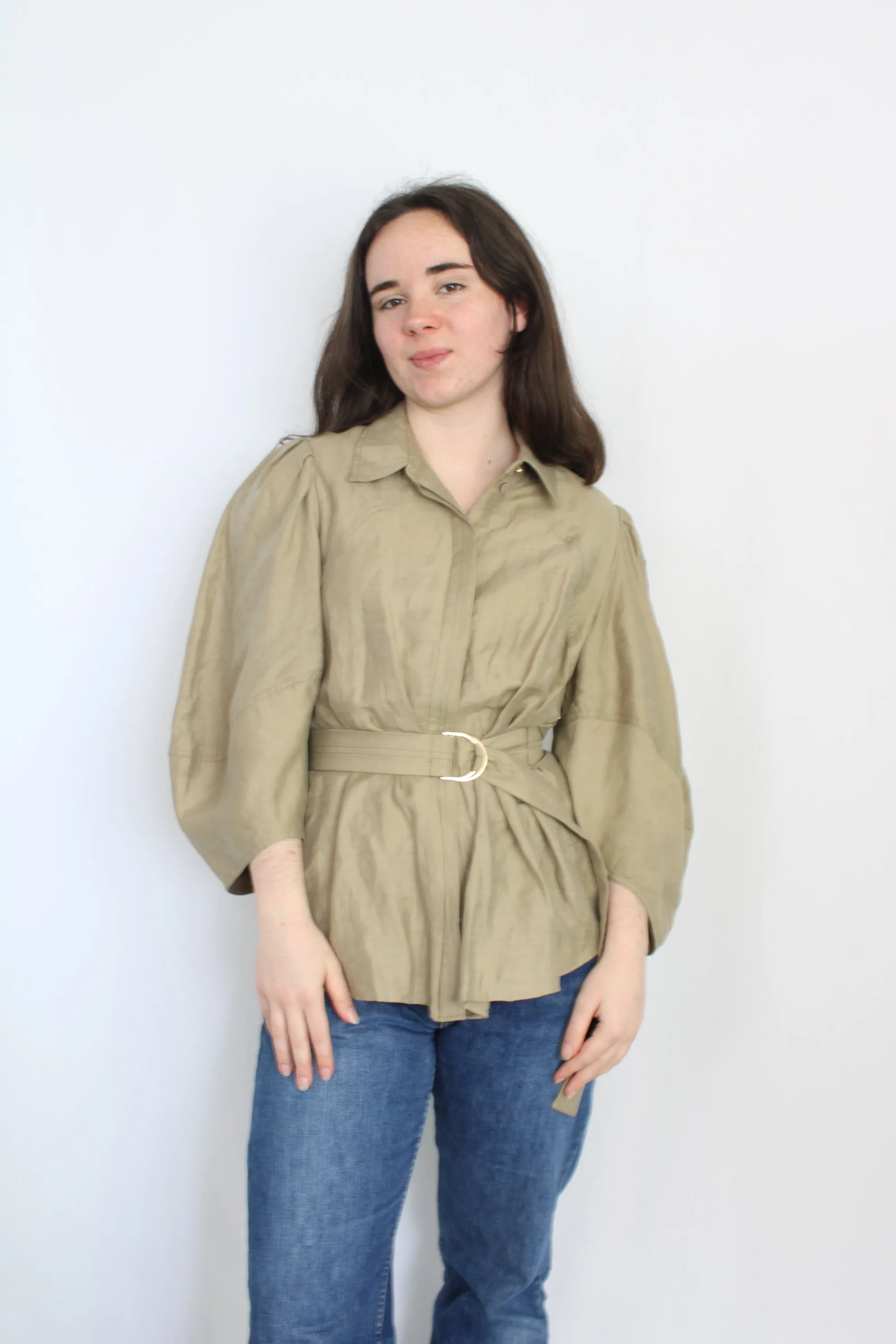 Acler - Flowy Belted Shirt