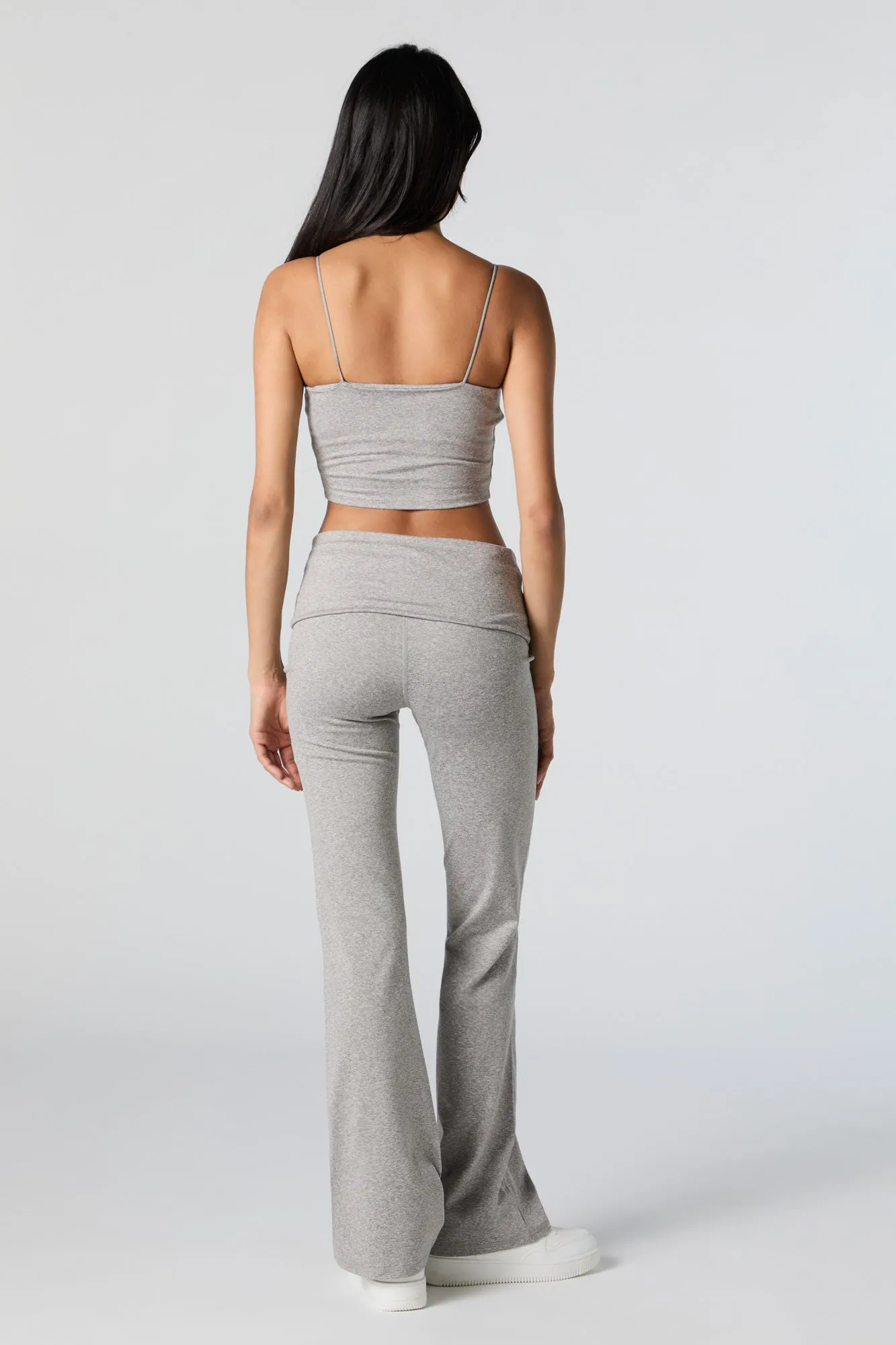 Active Foldover Waist Wide Leg Pant