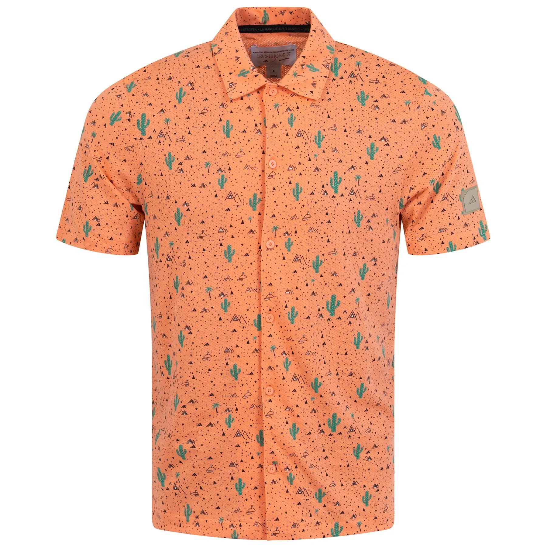 Adicross Desert Button Shirt Coral Fusion - SS23