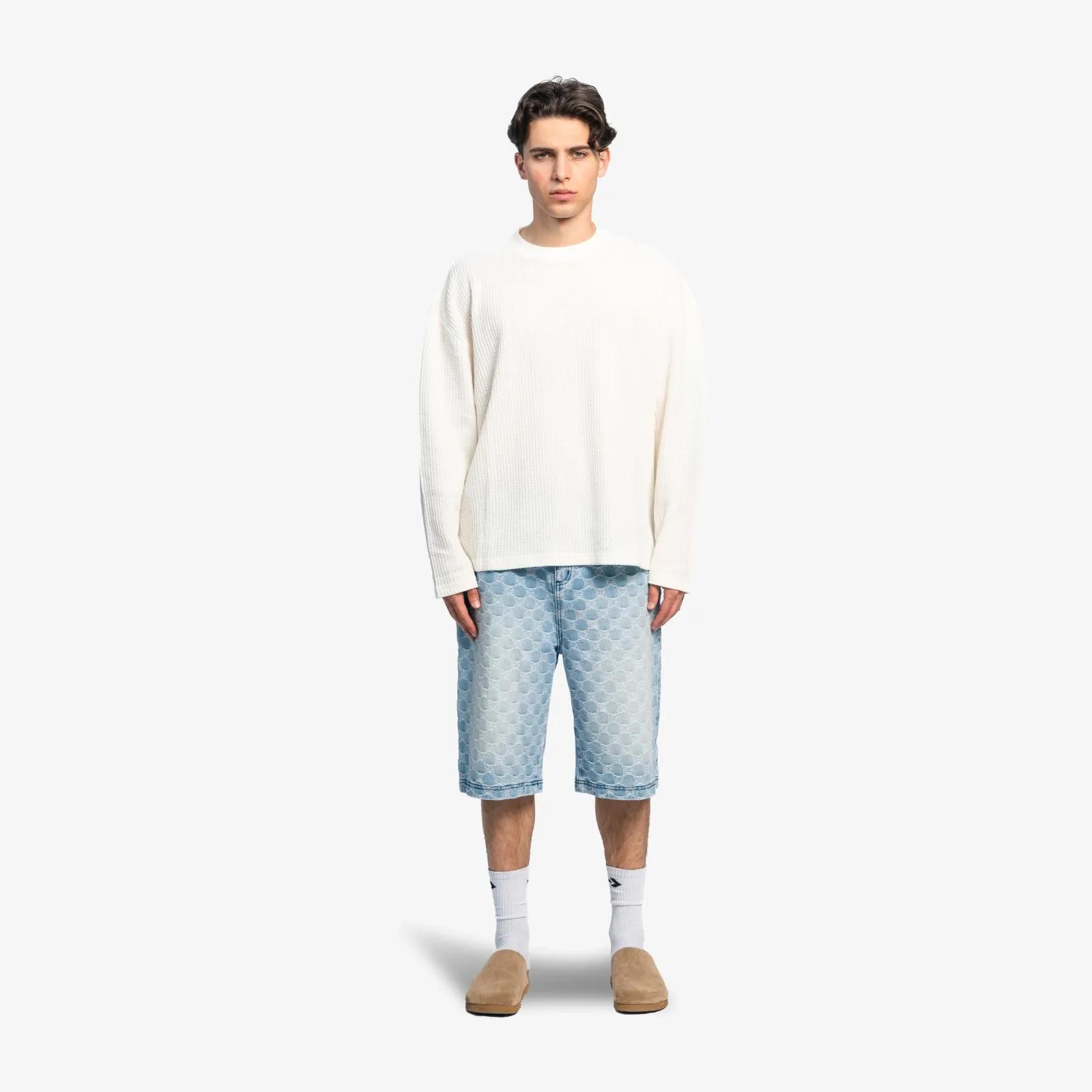 Aether Monogram Denim Jorts