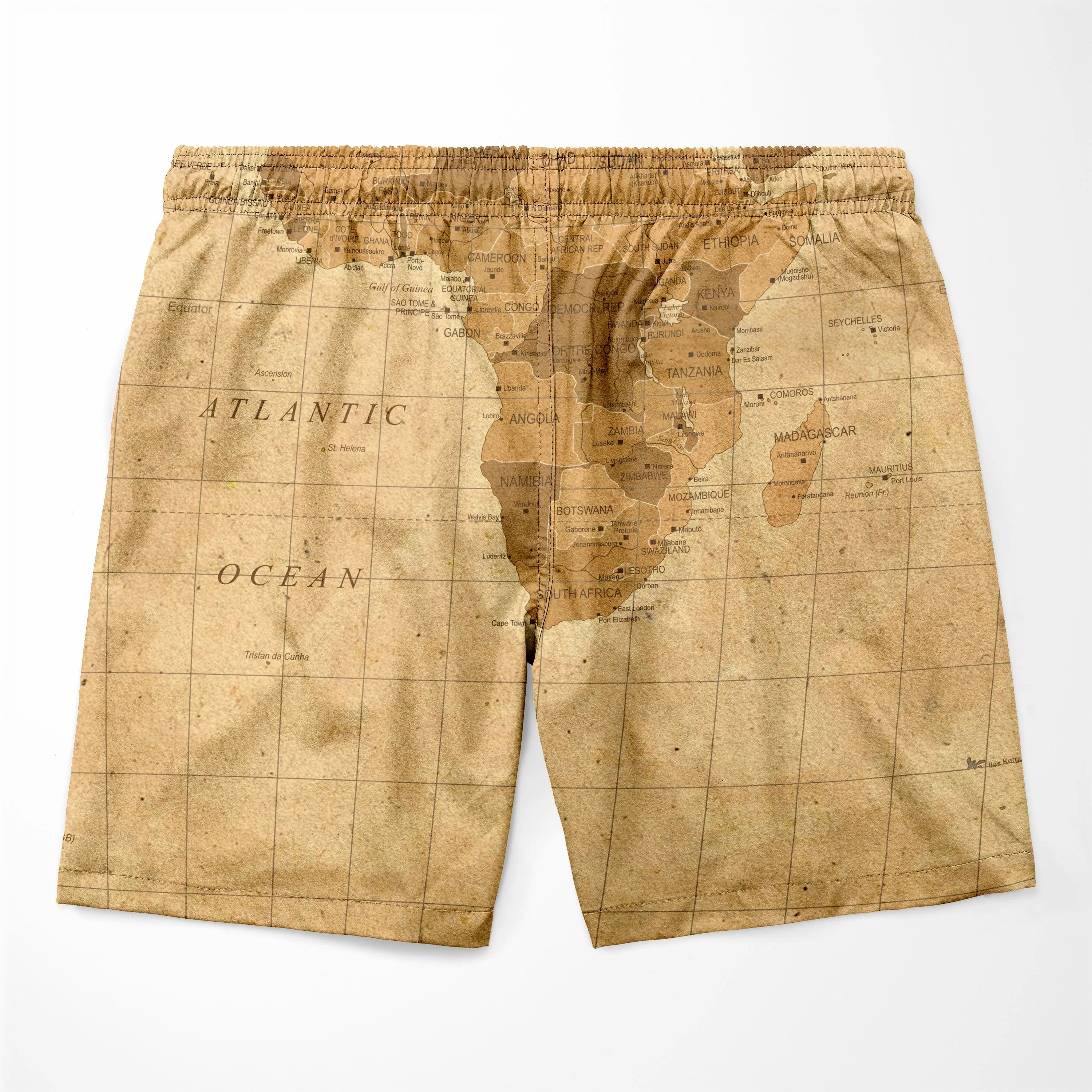 Africa On World Map T-shirt and Shorts Set