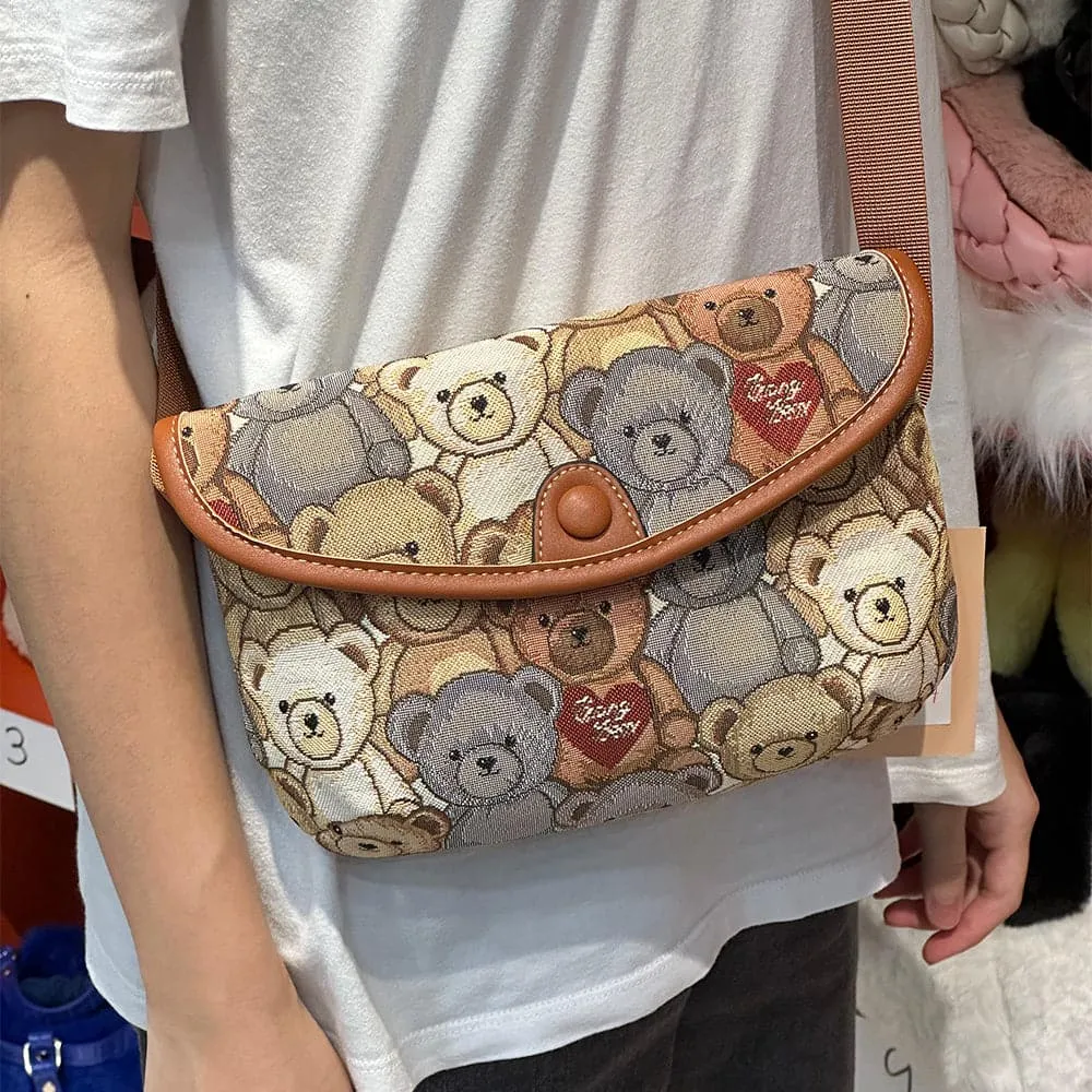 AG Collective Bear Print Crossbody Women's Bag