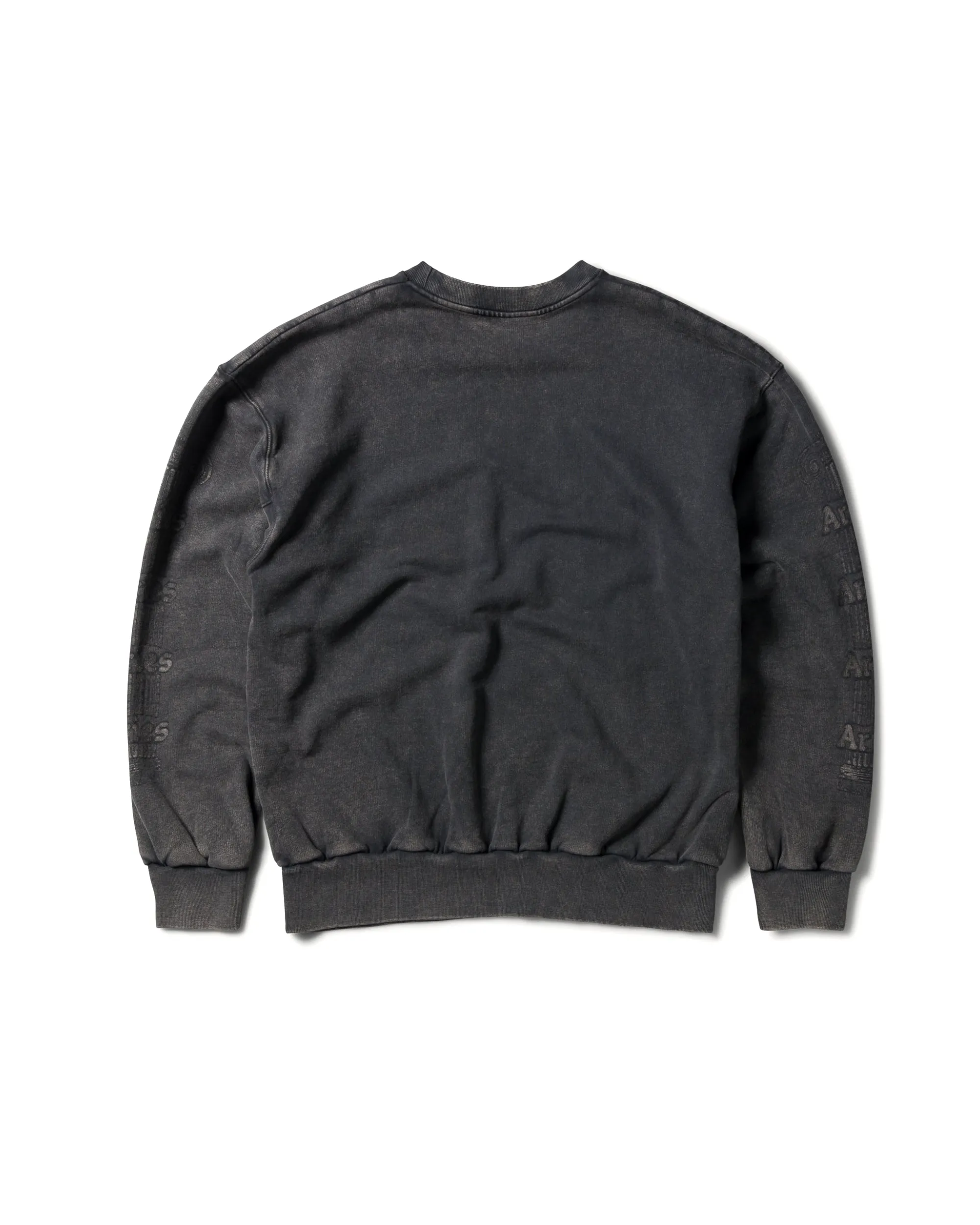 Aged Ancient Column Crewneck - Black