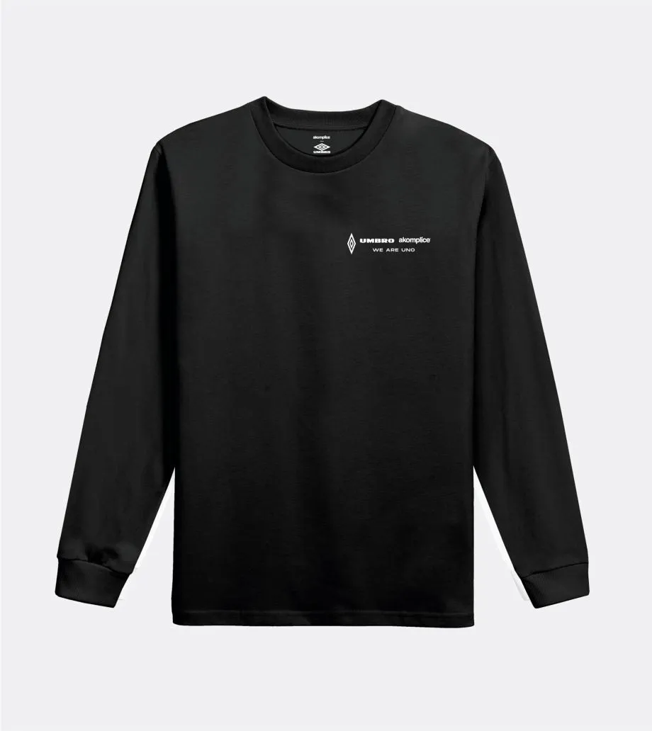 Akomplice x UMBRO UNO Long Sleeve Tee - Black