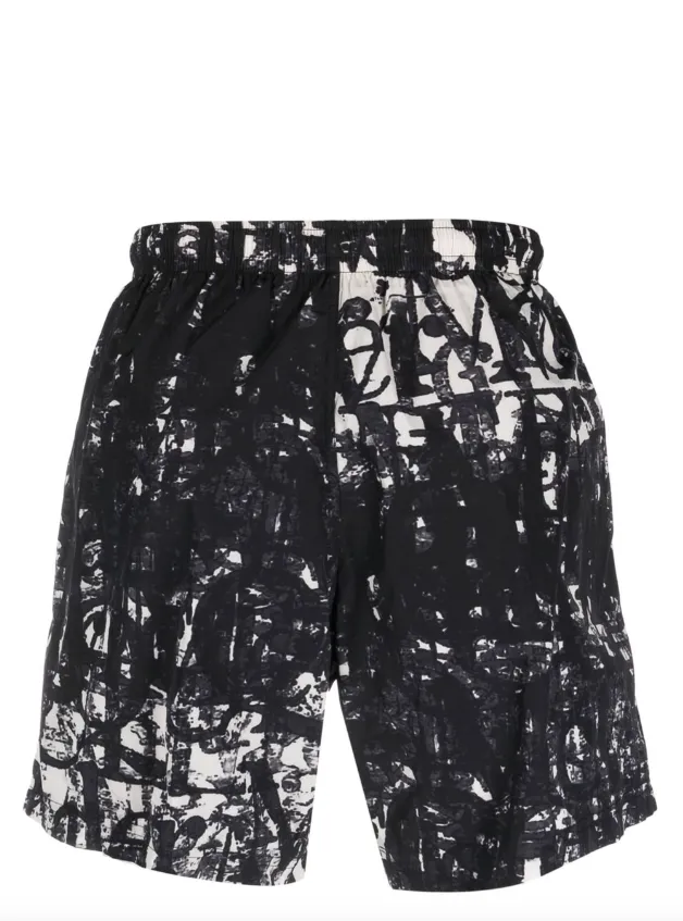 Alexander McQueen logo-print swim shorts