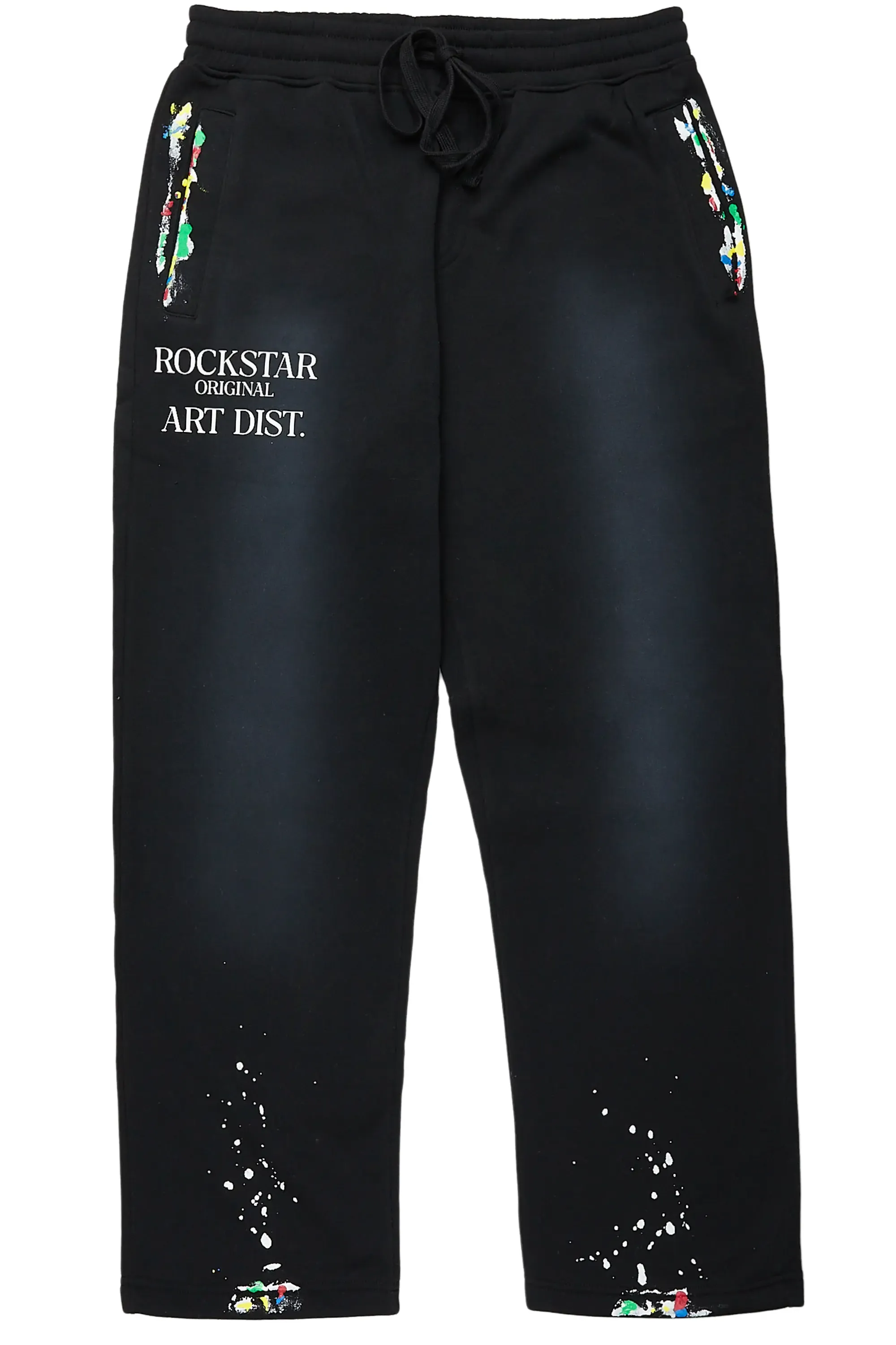 Alix Black Baggy Fit Sweatpants