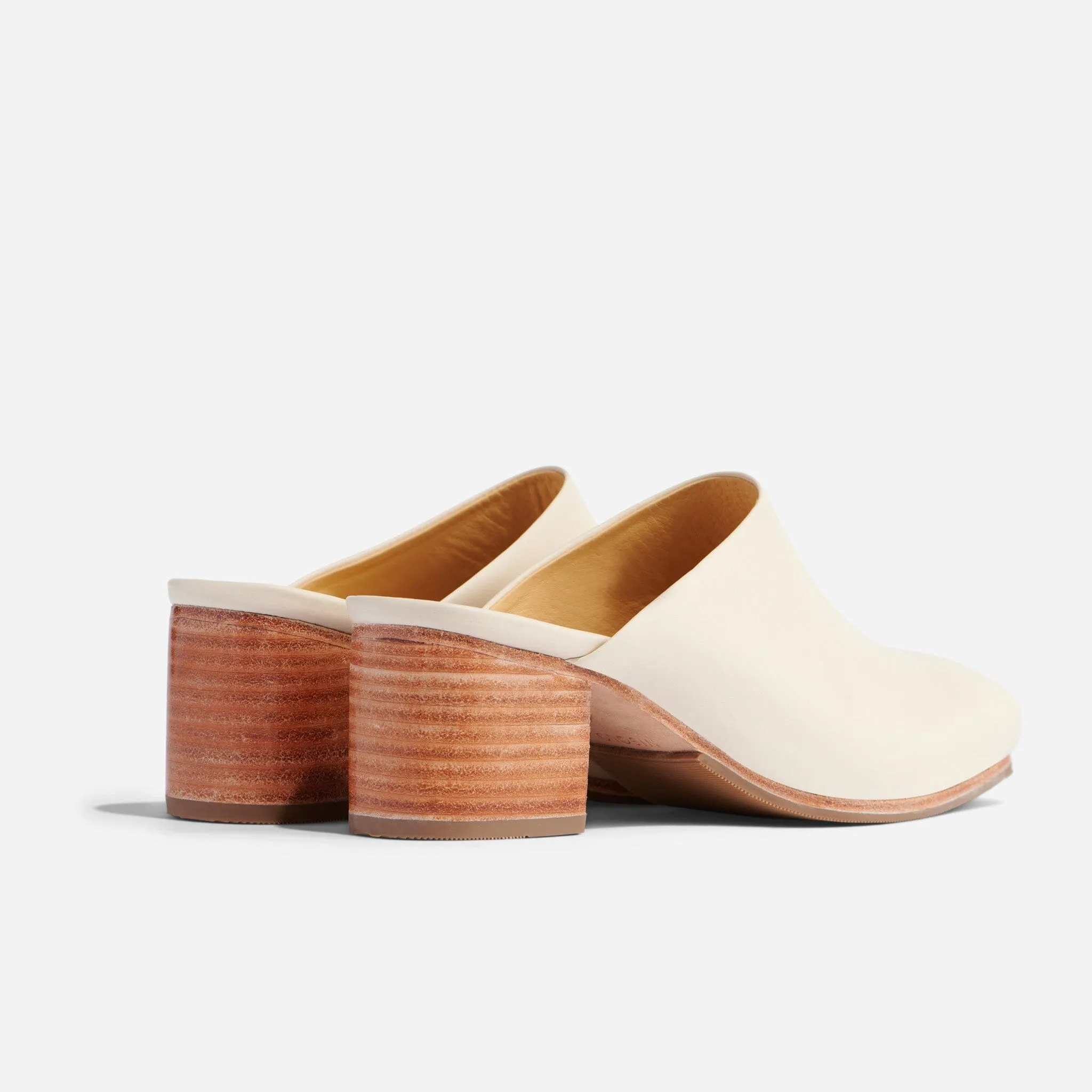 All-Day Heeled Mule Bone