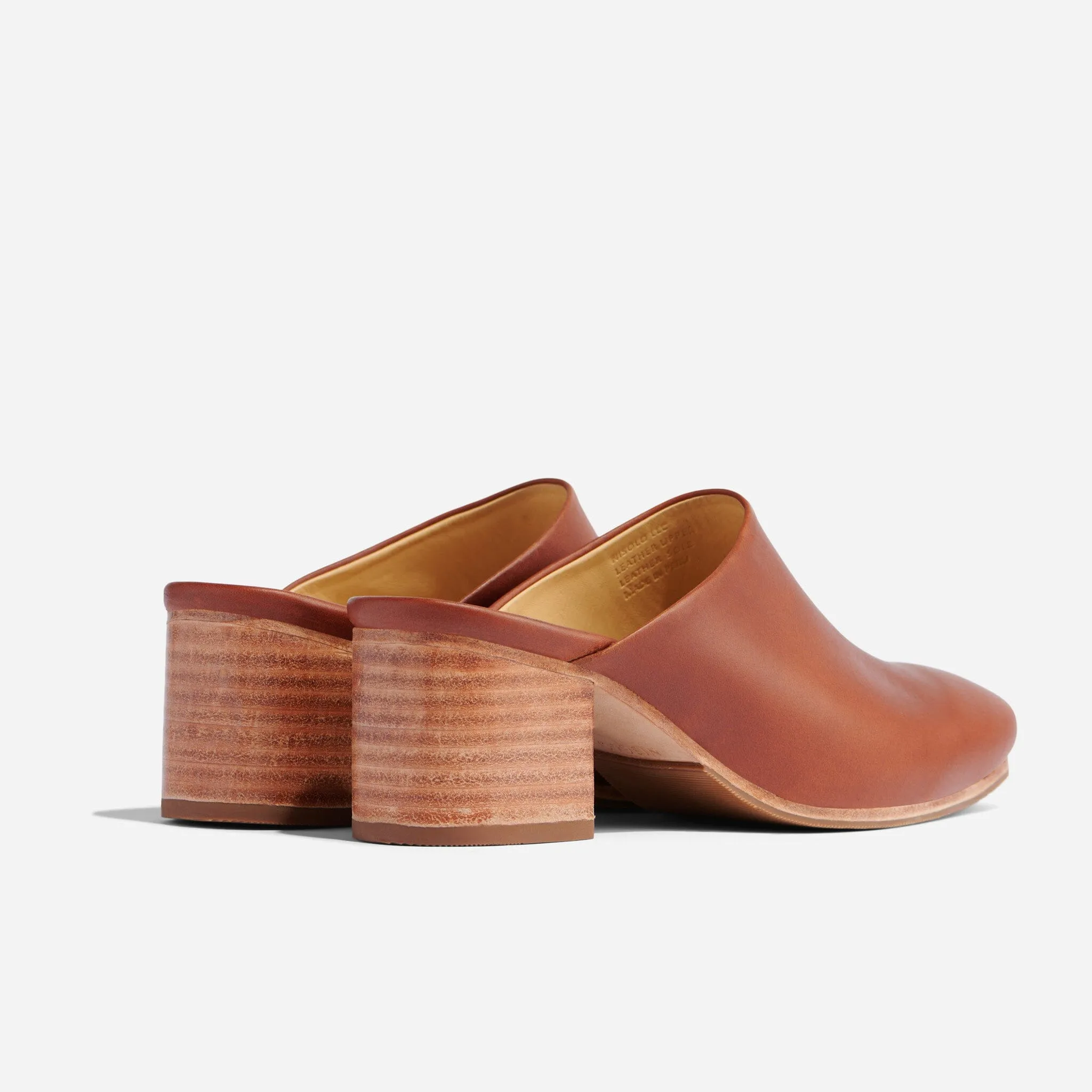 All-Day Heeled Mule Brandy