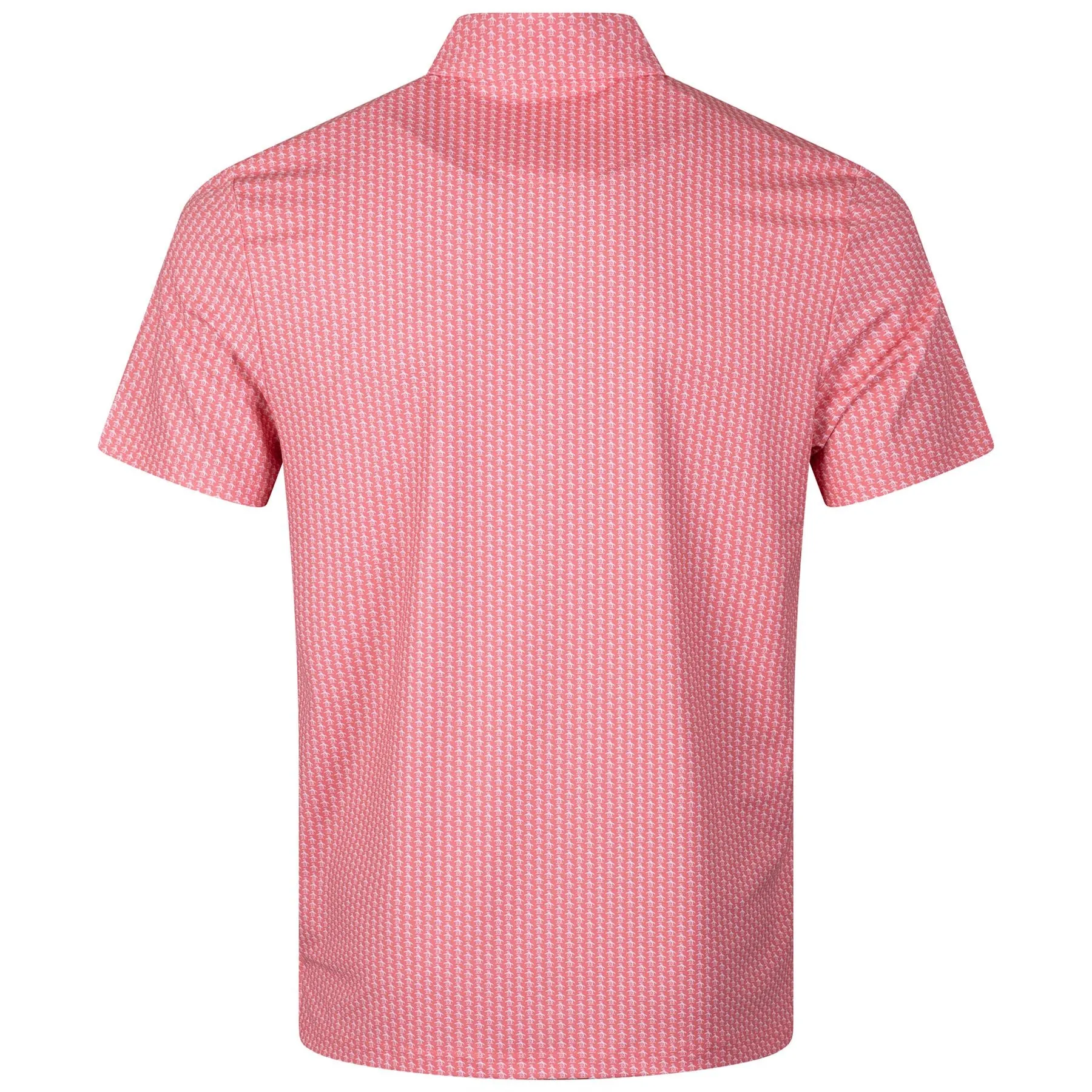 Allover Pete Print Golf Polo Strawberry Pink - AW23