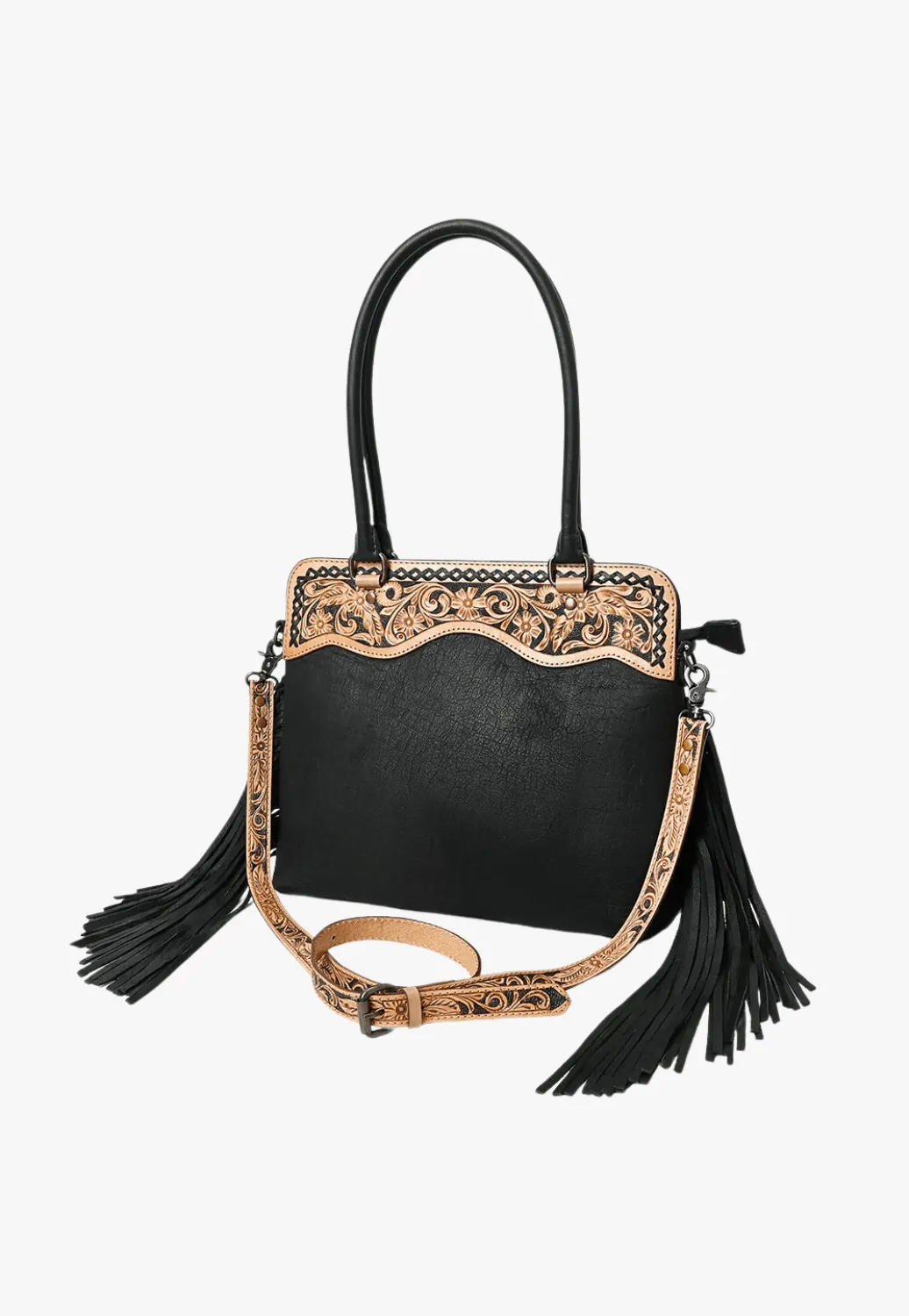 American Darling Tooled Leather Tote Bag