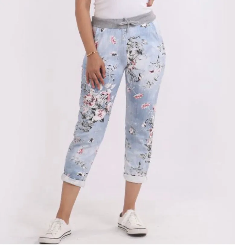 Anne   Kate Italian Rose Light Denim Pants 14-18