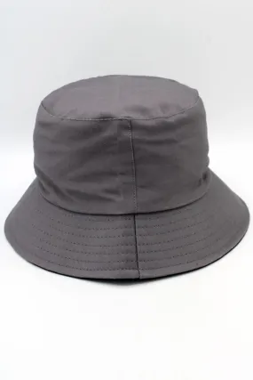 Anobel Copenhagen - Reversible Two-Tone Cotton Bucket Hat New 12577  - Dark Gray