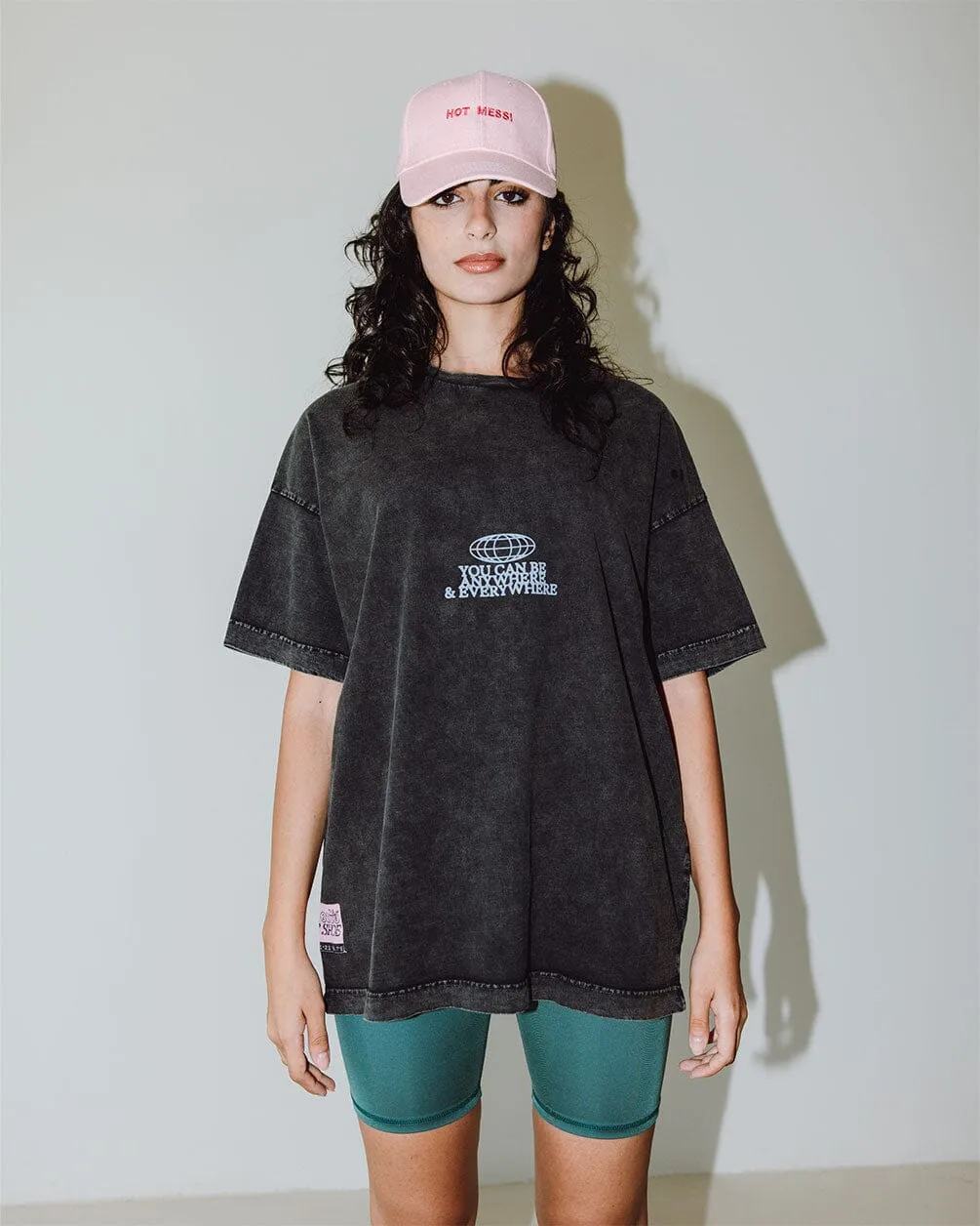 Anywhere & Everywhere Acid Washed Oversized Tee