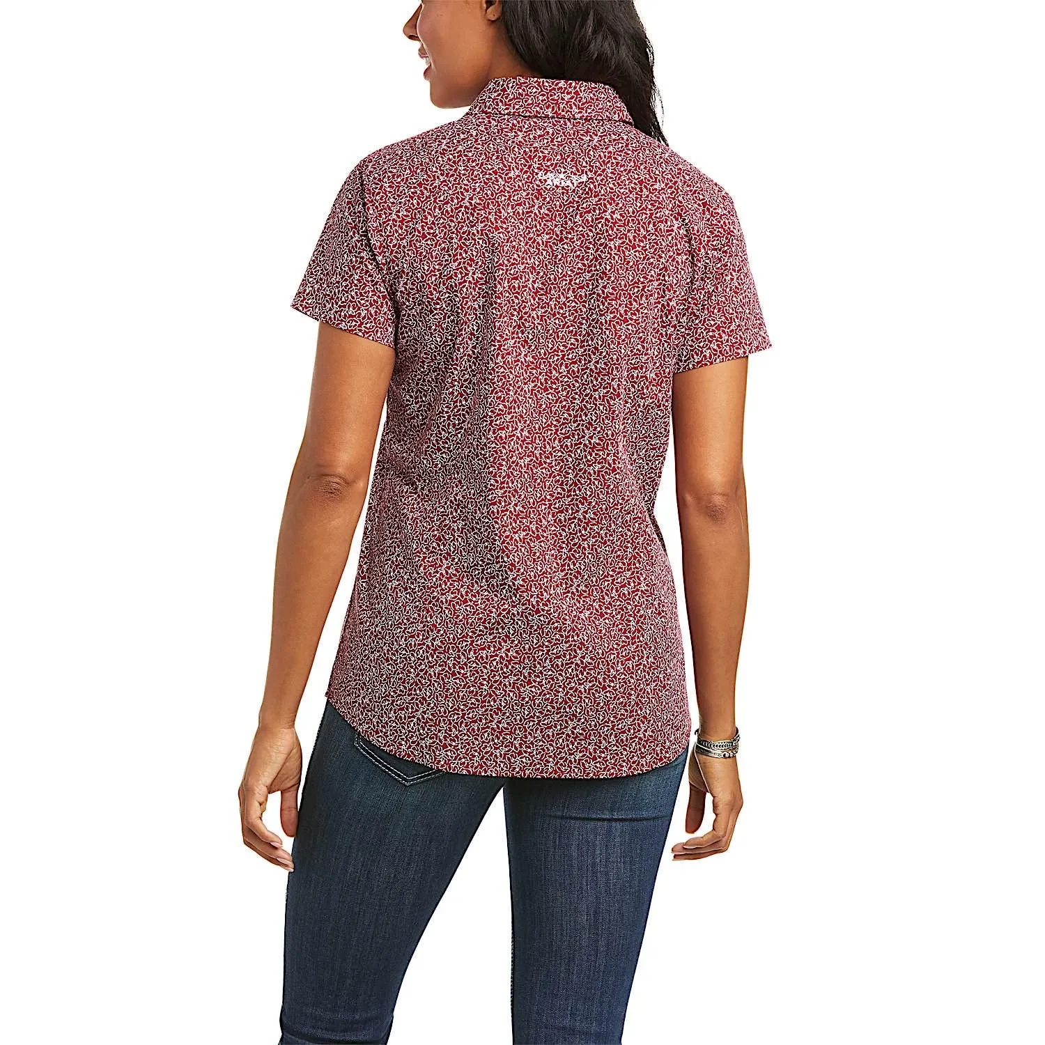 Ariat Womens Kirby SS Shirt - Crimson Jack