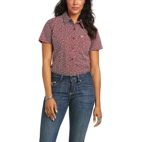 Ariat Womens Kirby SS Shirt - Crimson Jack