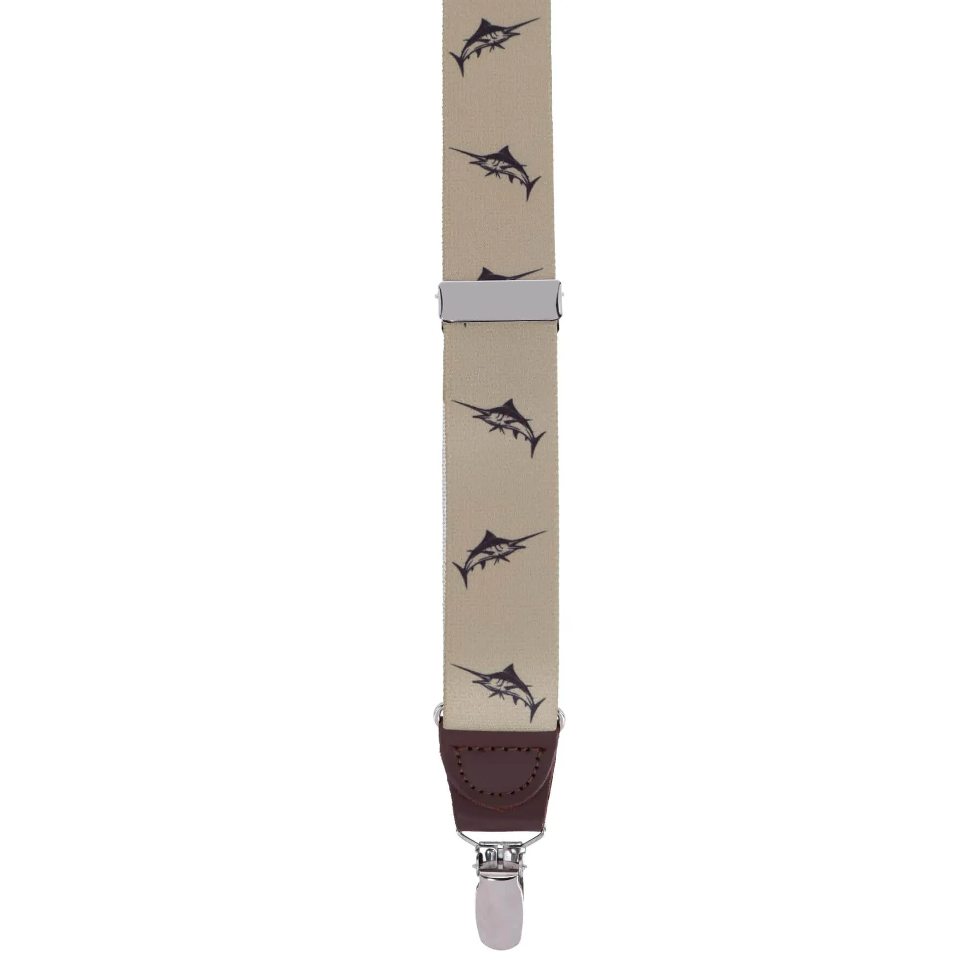 Ascentix Marlin Fish Print Clip End Suspenders