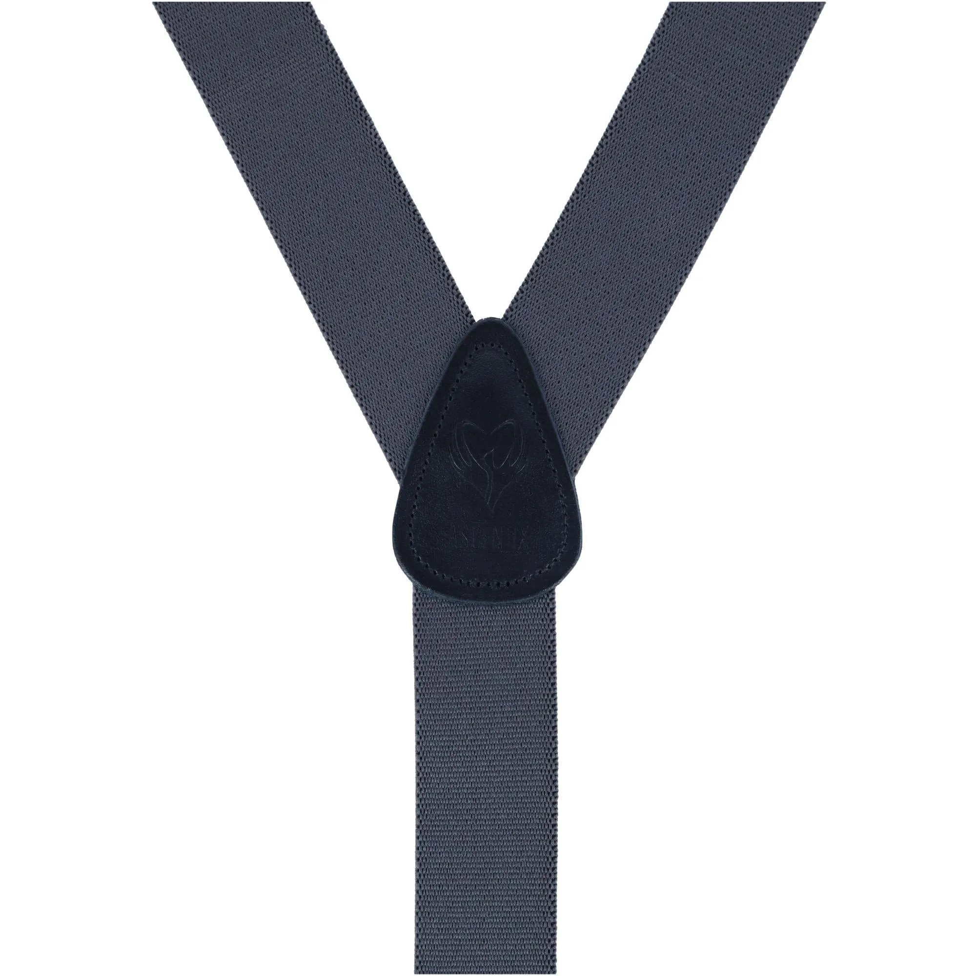 Ascentix Men's Classic Stretch 1 3/8 inch Convertible Suspenders