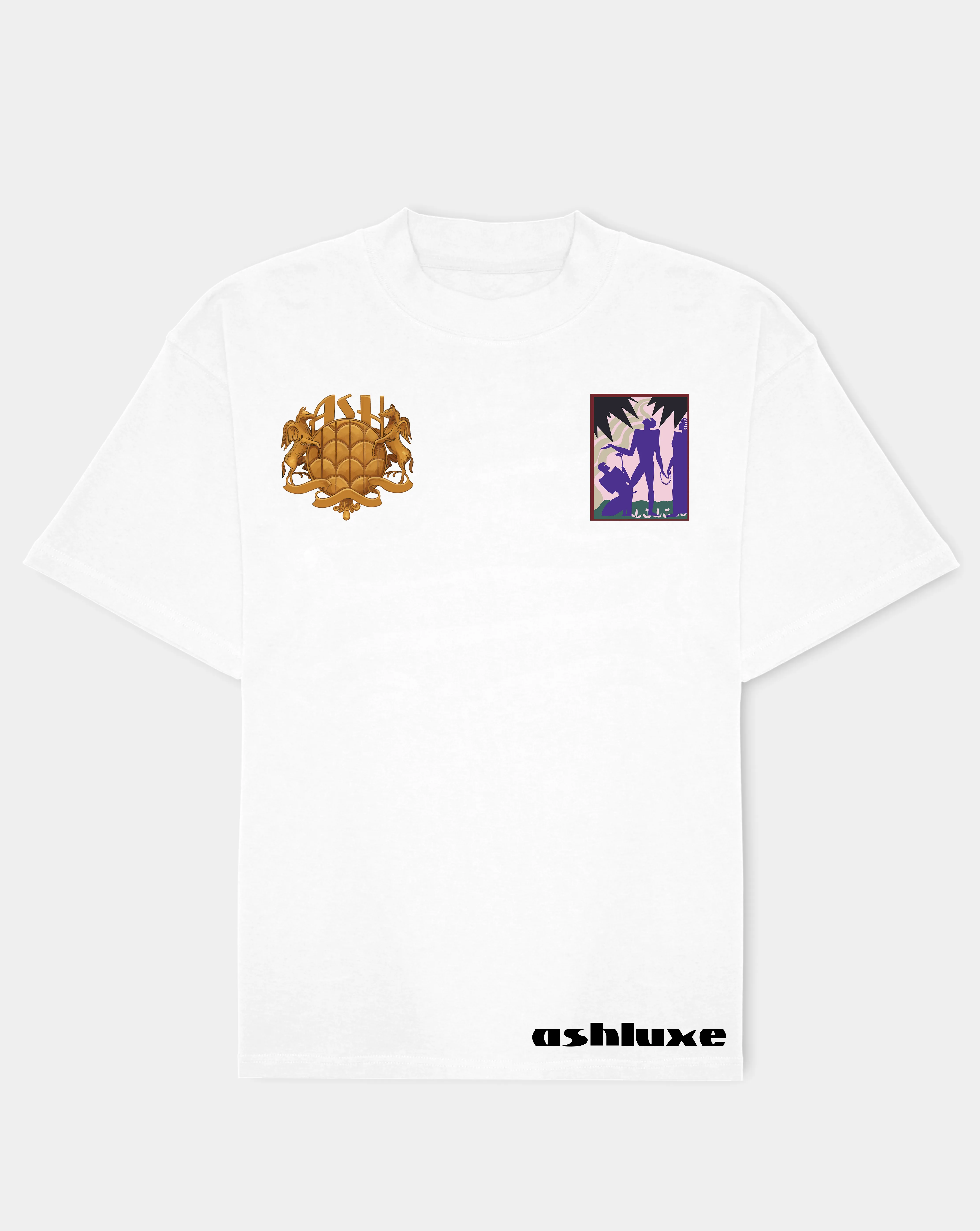 Ashluxe Fela Inspired Badge T-shirt White