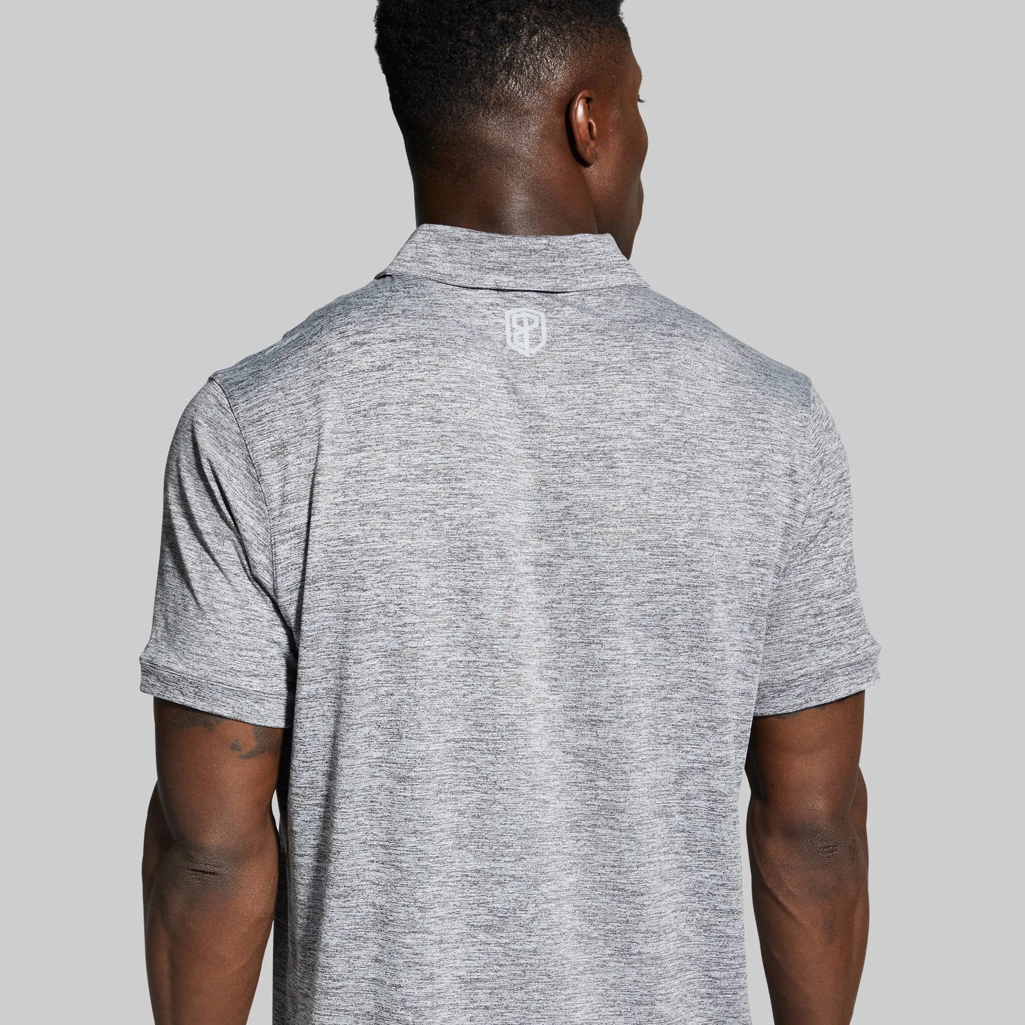 Athleisure Polo (Heather Grey)