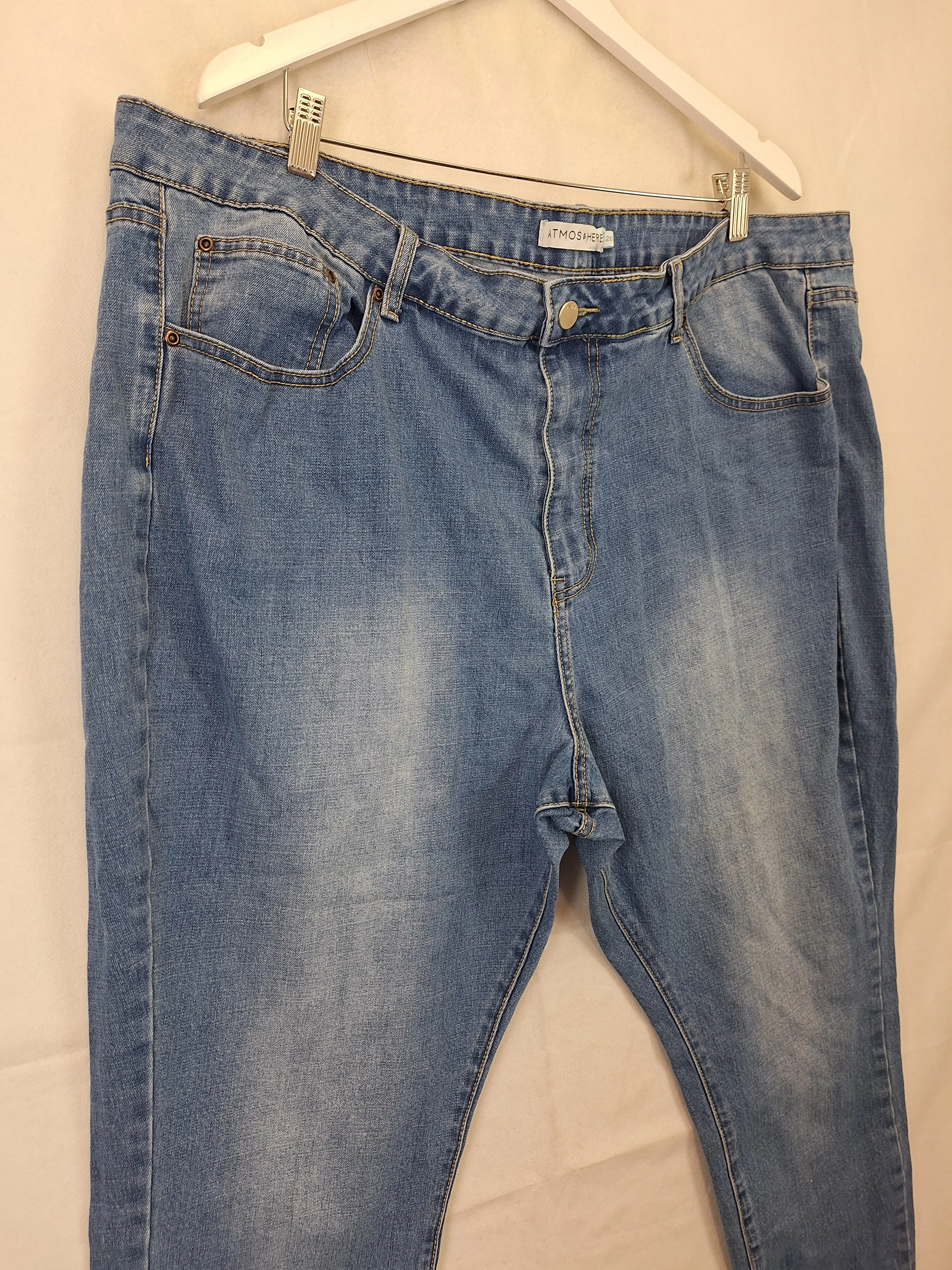 Atmos & Here Essential Raw Hem Jeans Size 8