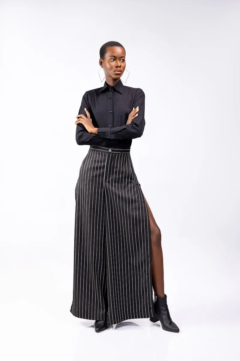 ATTO TETTEH Tumtuo Pin Stripe Palazzo Pants