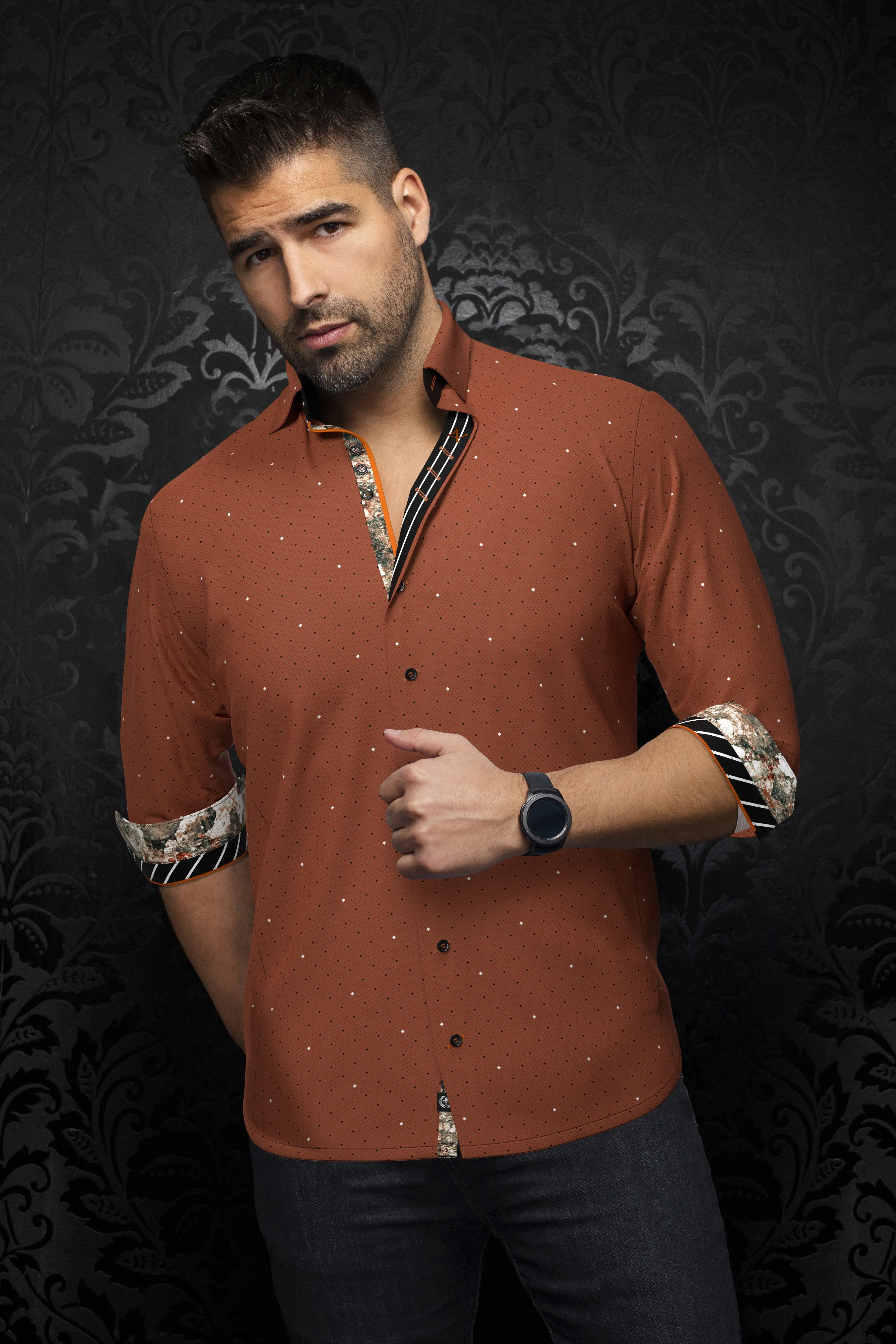 Au Noir Shirt | Lanzani, Rust