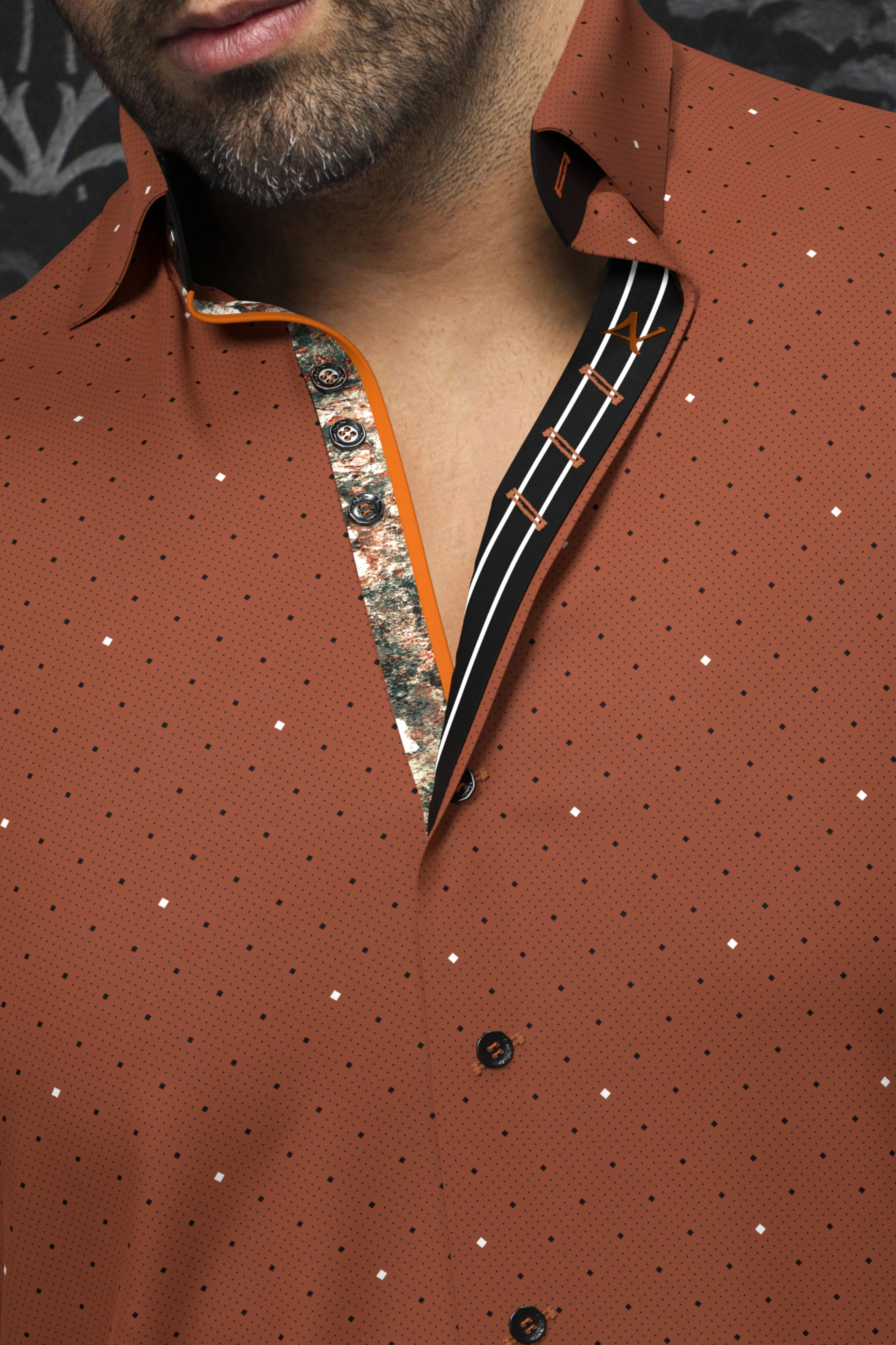 Au Noir Shirt | Lanzani, Rust