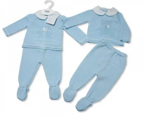 Baby Boys Knitted 2 pcs Pram Set (NB-9 Months) Bw-10-048