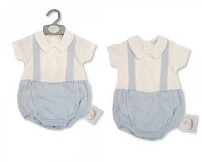 Baby Boys Romper - Sky (NB-6 Months) (PK6) Bis-2120-6018