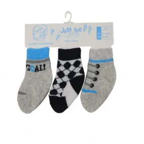 Baby Boys Socks - Football (0-12m) 24JTC8958