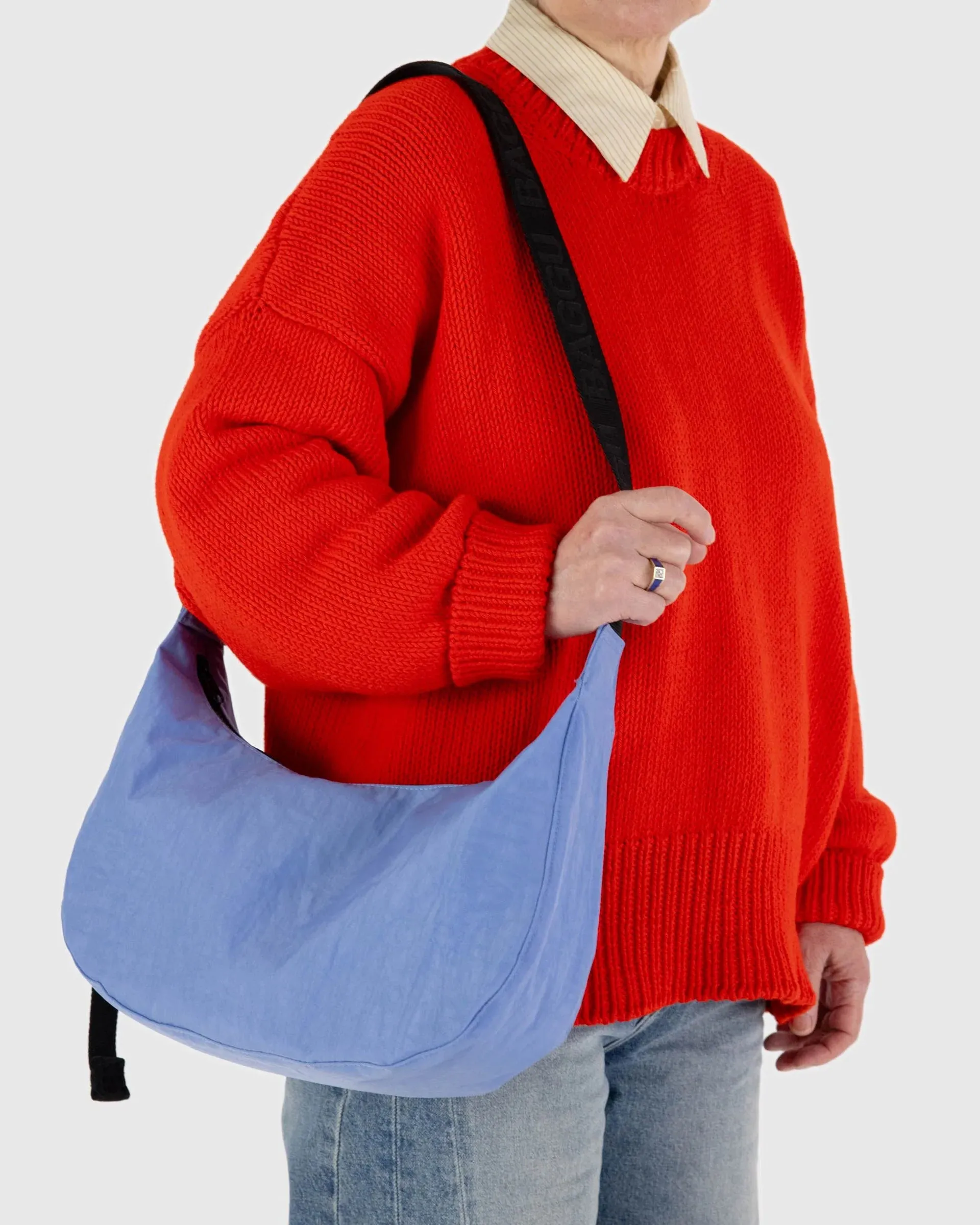 Baggu Medium Nylon Crescent Bag Cornflower