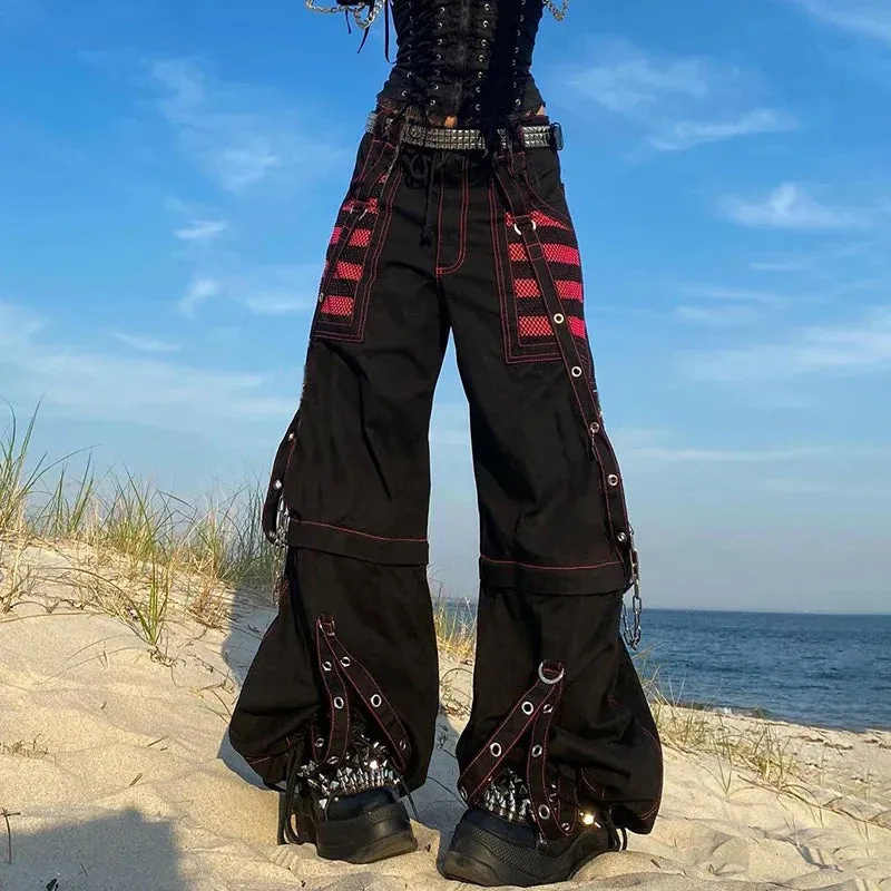 Baggy Dark Punk Streetwear Halloween Pants