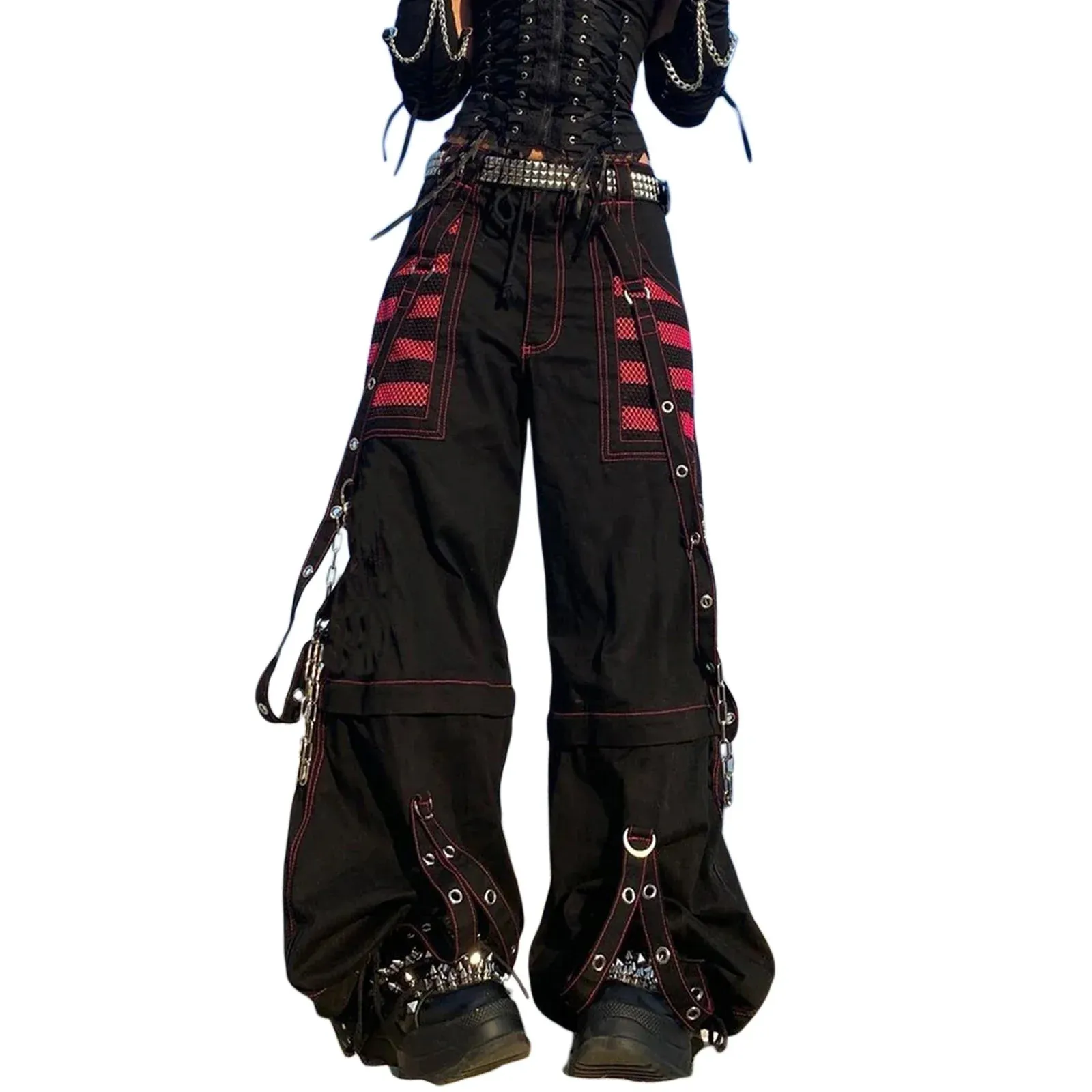 Baggy Dark Punk Streetwear Halloween Pants