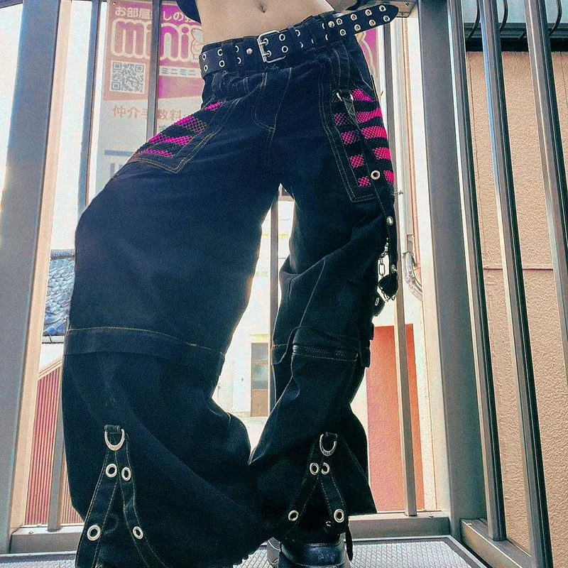 Baggy Dark Punk Streetwear Halloween Pants