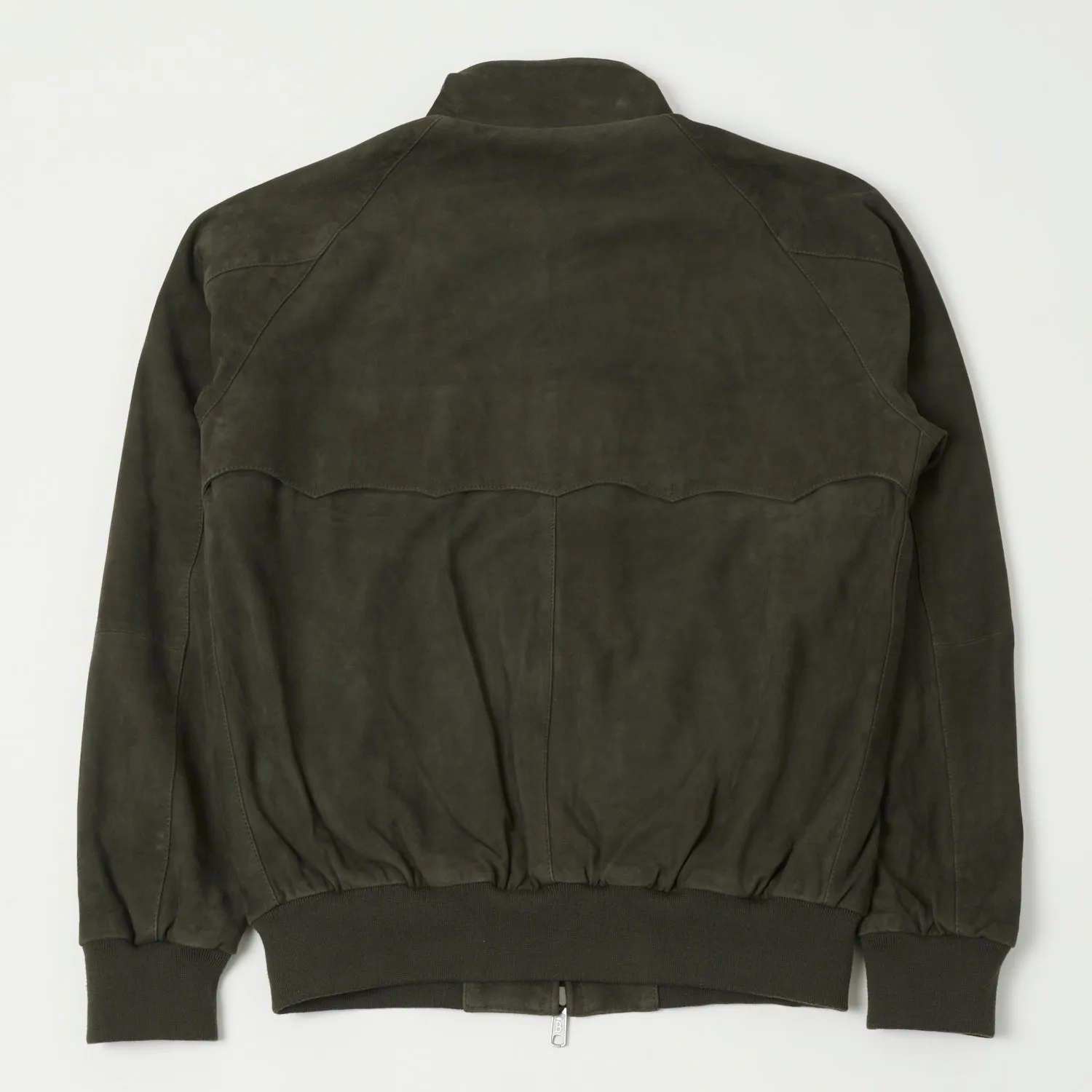 Baracuta G9 Suede Harrington Jacket - Green