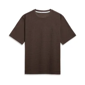 Baseile Waffle Tee Dk Brown