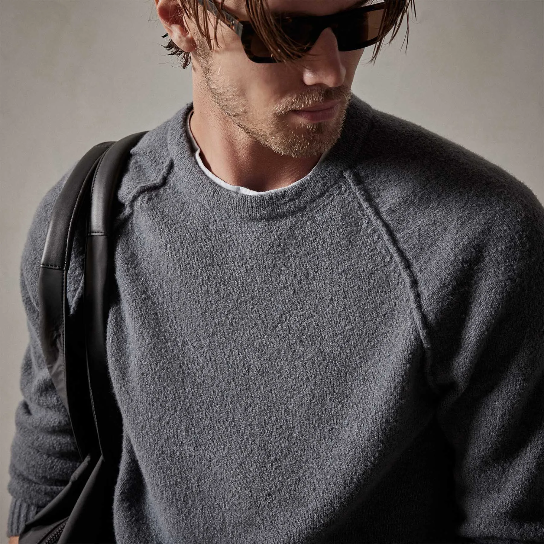 Bayshore Cashmere Blend Sweater - Flint