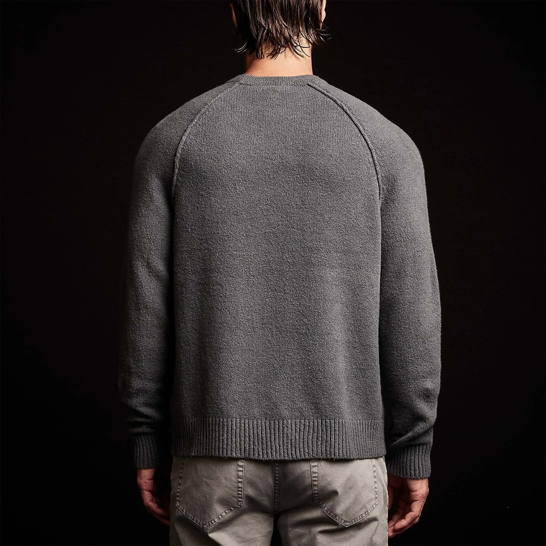 Bayshore Cashmere Blend Sweater - Flint