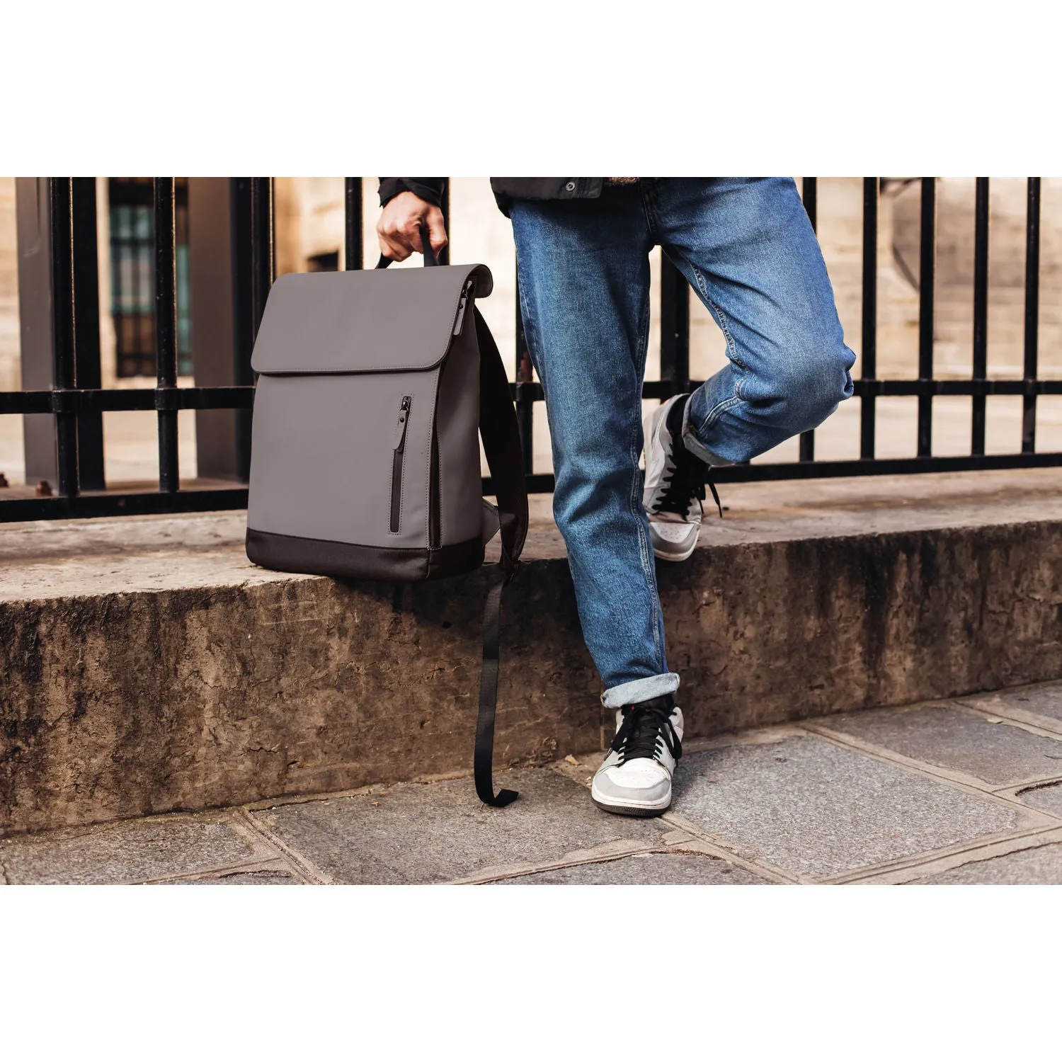 Beaba Oslo Changing Backpack - Mineral Grey